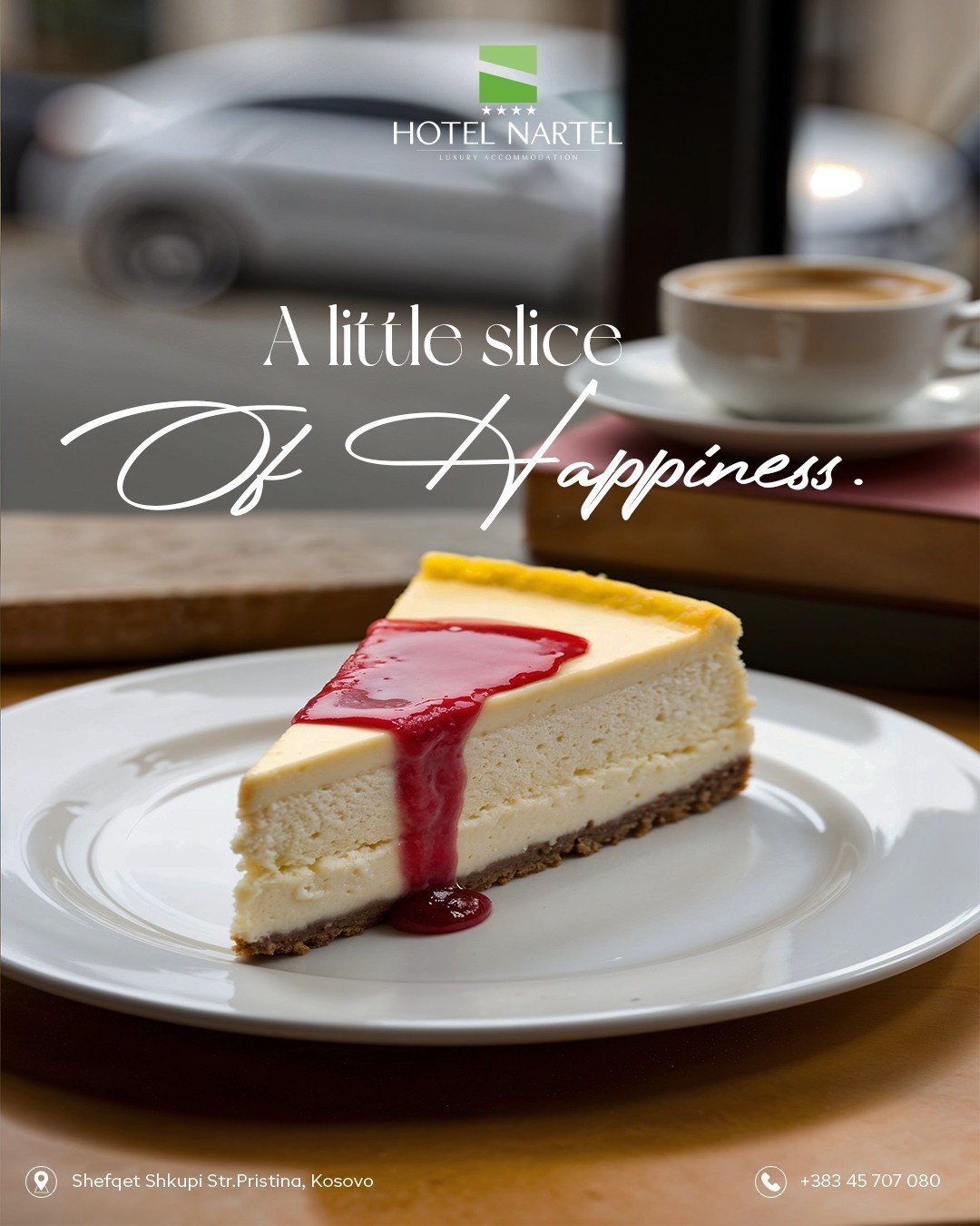 Every bite of our cheesecake is a little piece of heaven