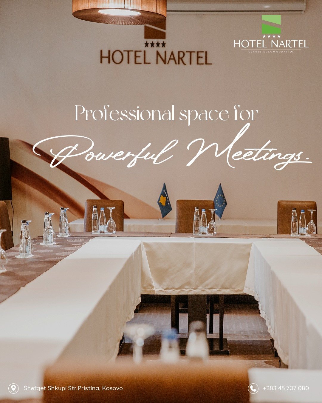 Host your next successful event at Hotel Nartel’s