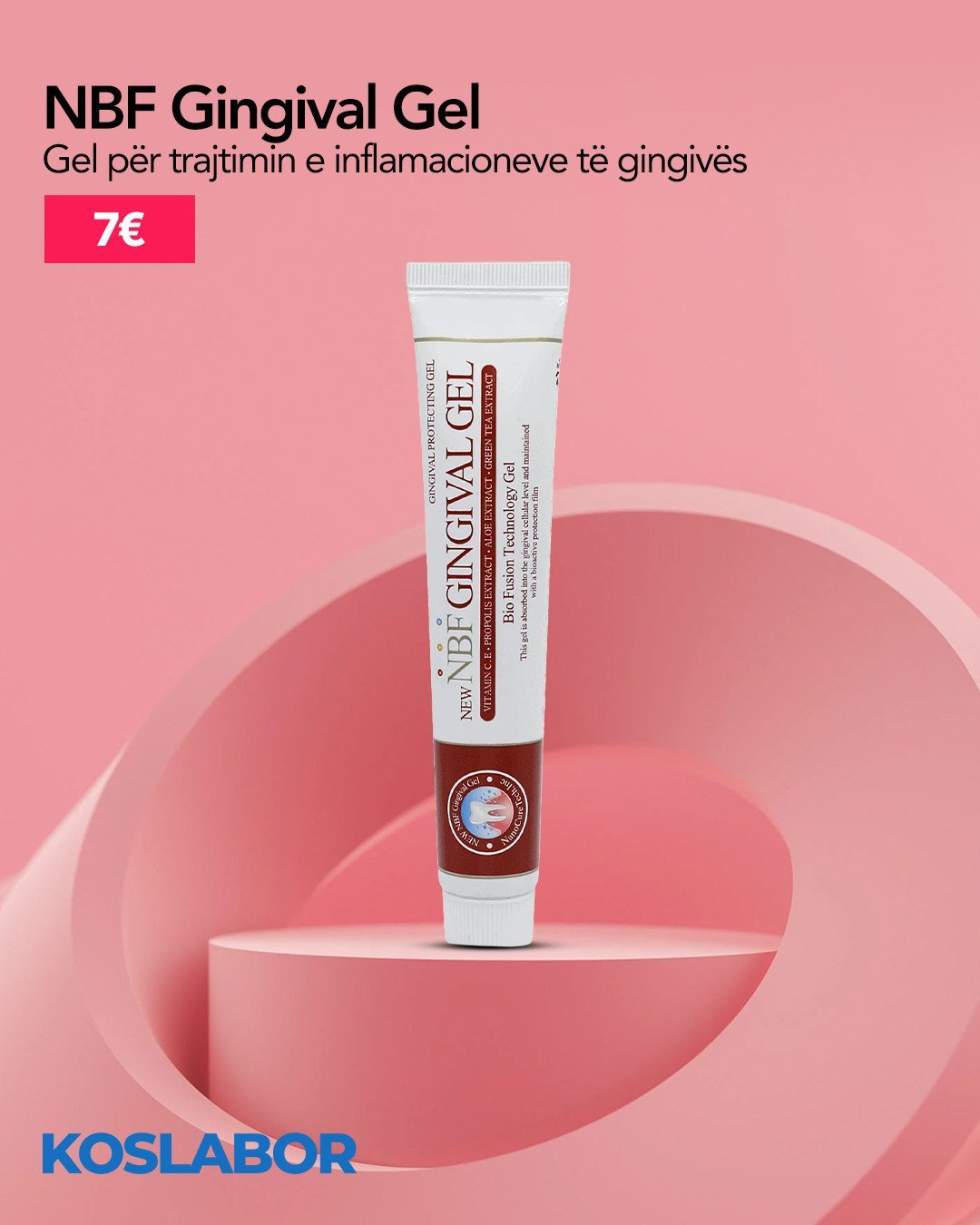 NBF Gingival Gel është një gel për mbrojtjen dhe rigjenerimin e mishrave të dhëmbëve,