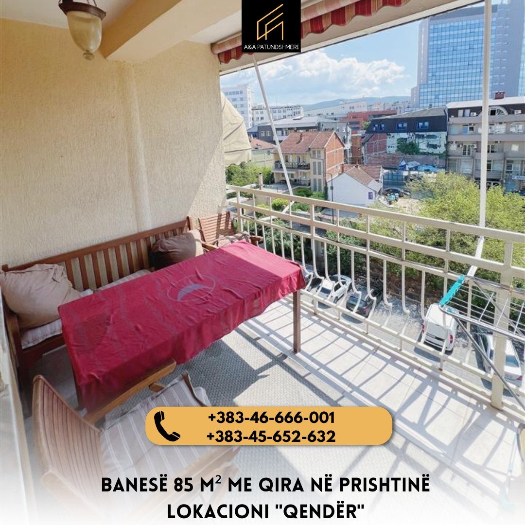 Banesë 85m² me Qira Prishtinë/Qendër