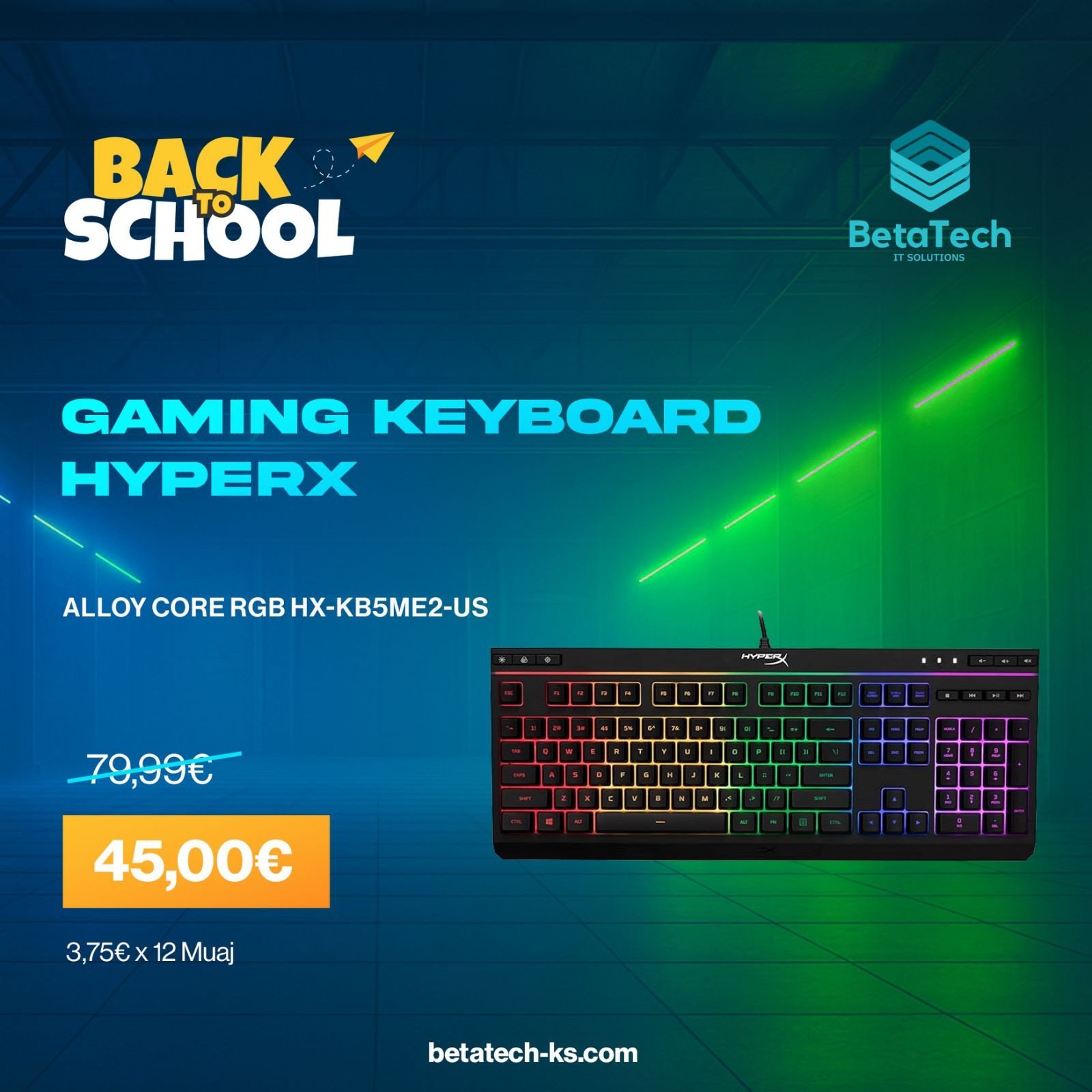 HyperX Alloy Core RGB Keyboard