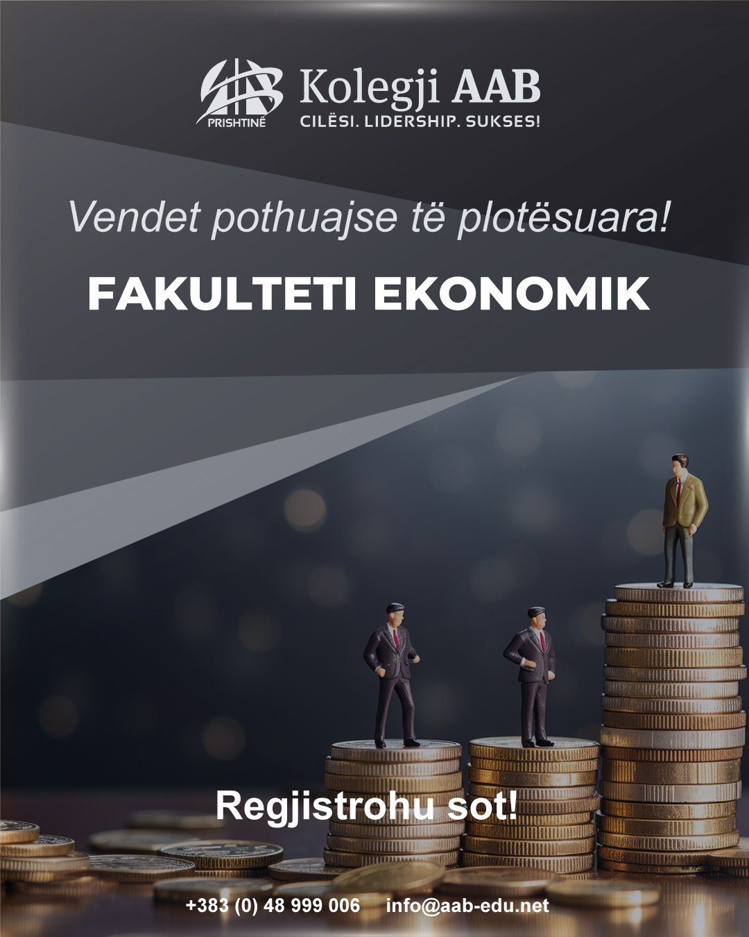 Vetëm edhe disa vende të lira në Fakulltetin Ekonomik