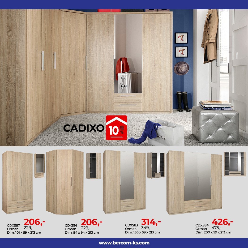 Ormanët "Cadixo" janë zgjedhje ideale për tërë garderobën tuaj