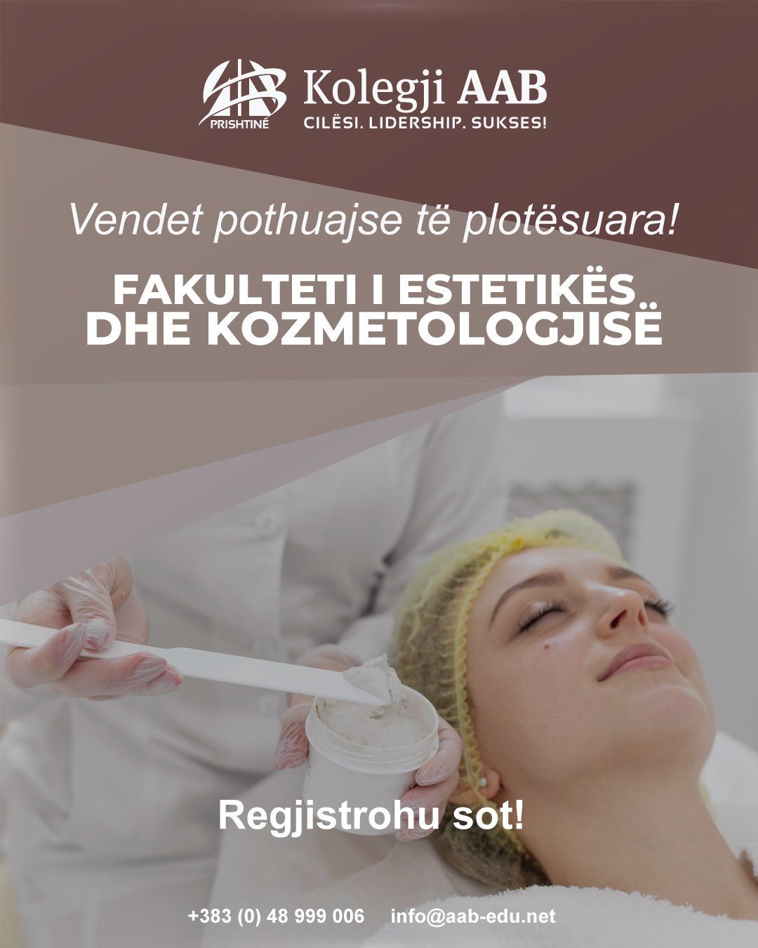 Vetëm edhe disa vende të lira në Fakulltetin e Estetikës dhe Kozmetologjisë