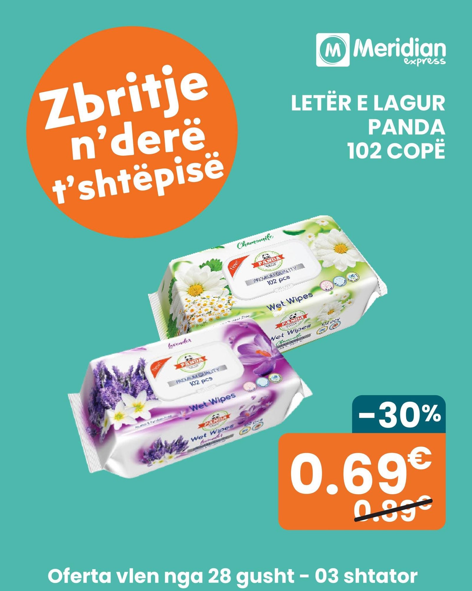 Fletushka javore sjell produktet më të mira higjenike