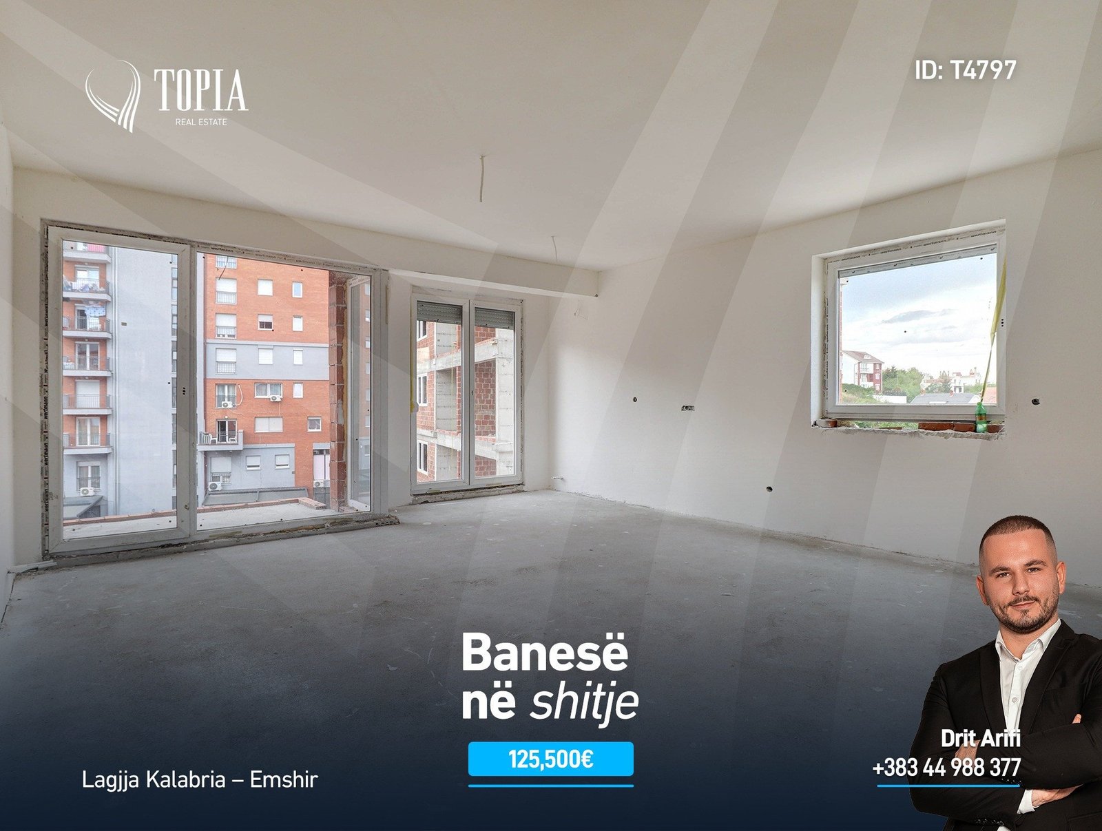 Banesë në shitje në lagjen Kalabria – Emshir