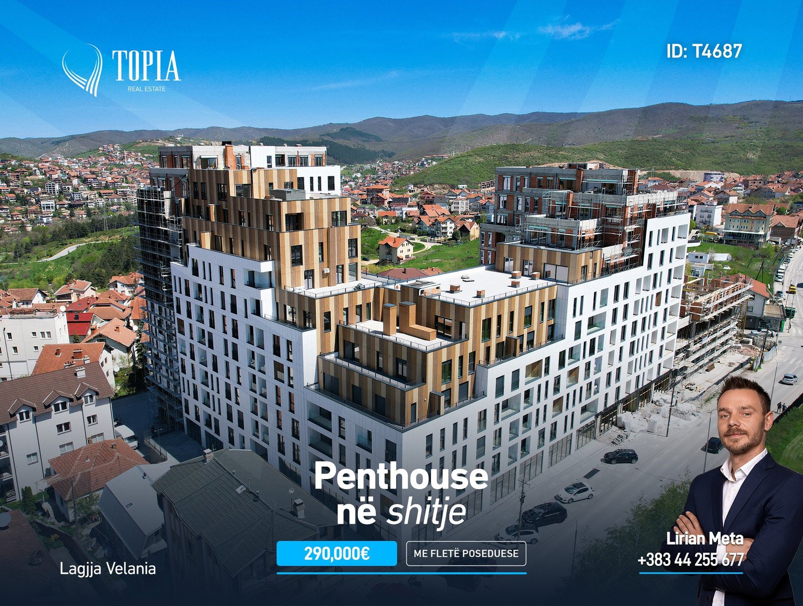 Penthouse në shitje në lagjen Velania