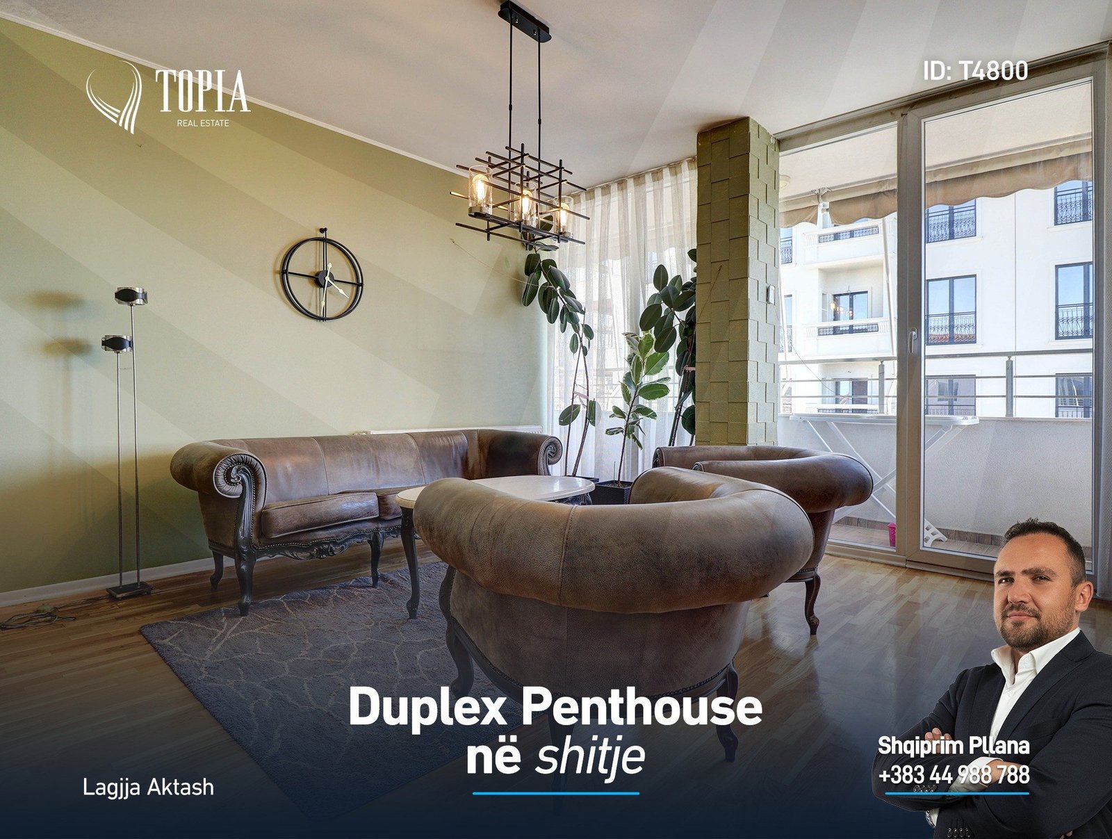 Duplex Penthouse në shitje në lagjen Aktash