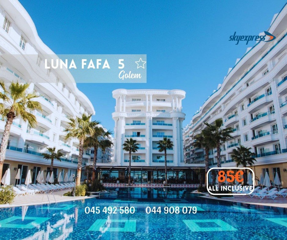 Hotel LUNA FAFA- Durrës (Golem)