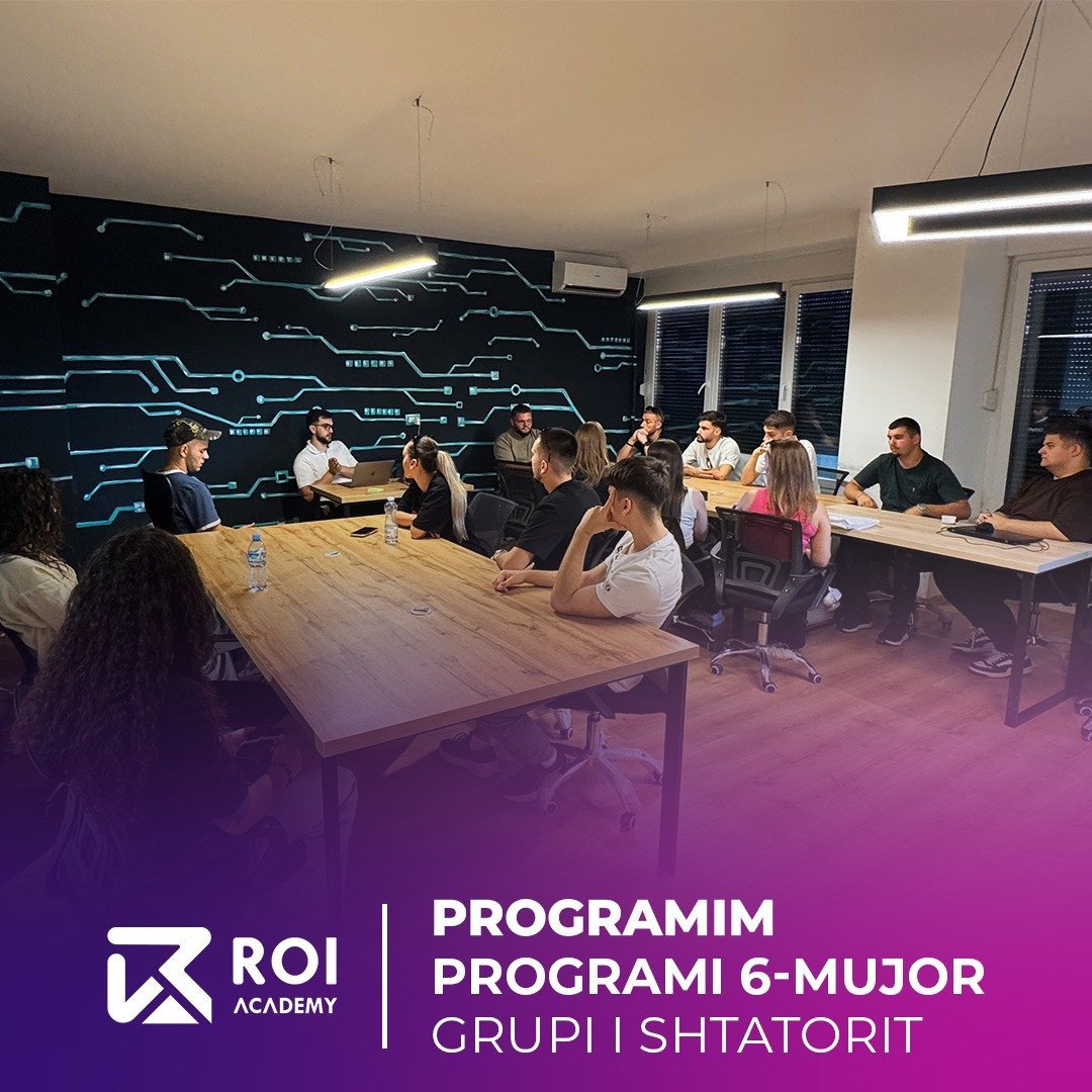 Ka nisur grupi i ri i programit 6-mujor të Programimit me plot energji dhe përkushtim në ROI Academy
