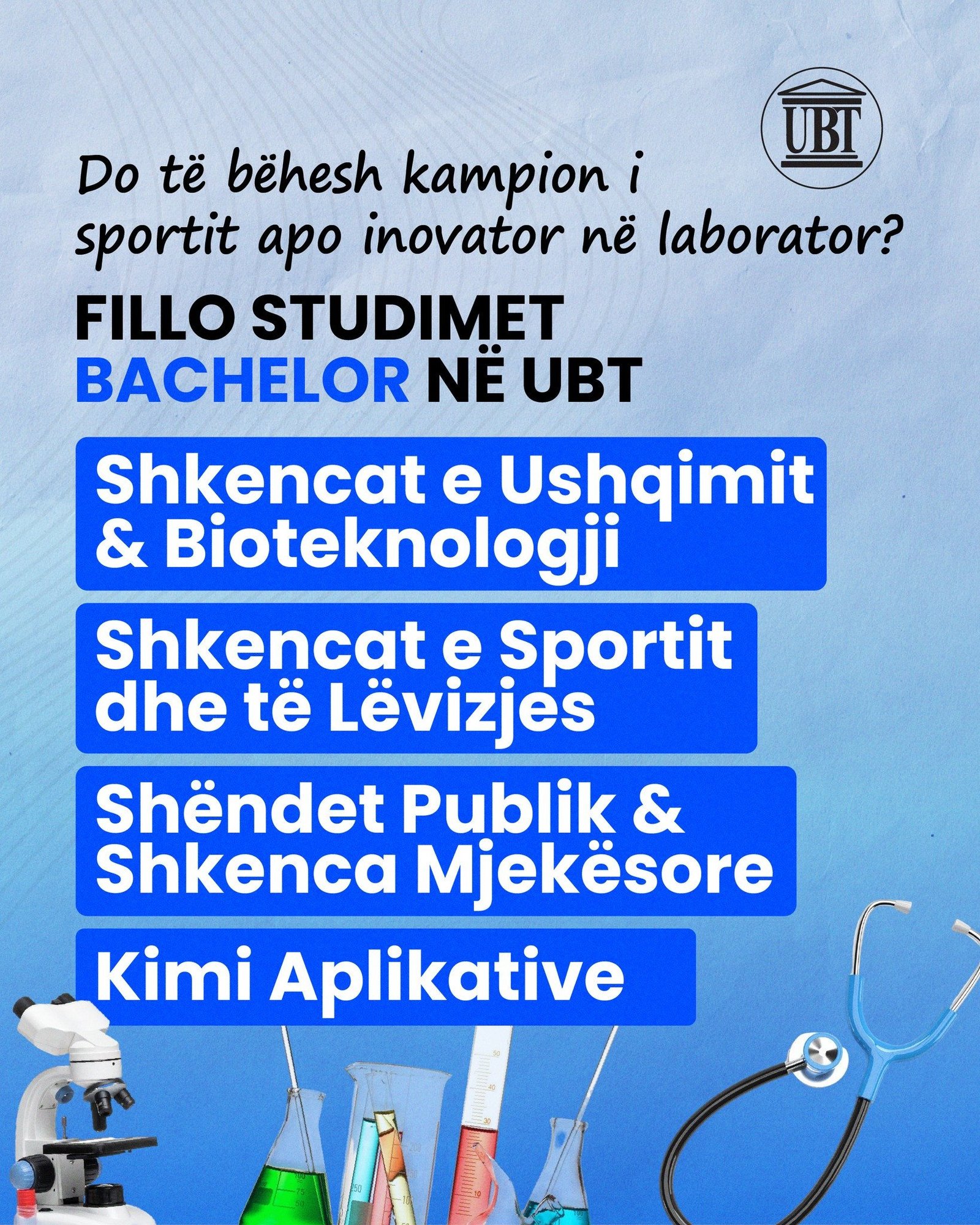 Fillo studimet Bachelor në UBT