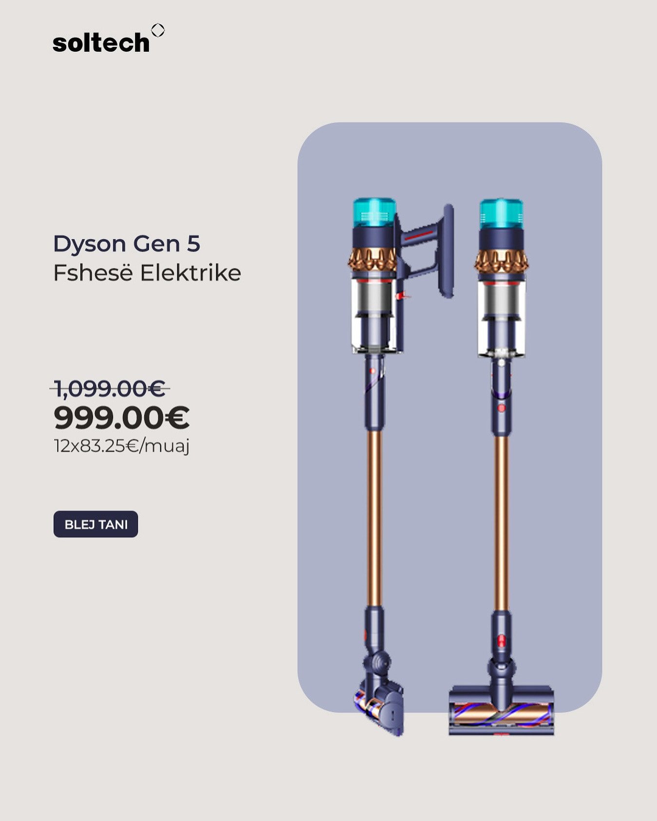 Dyson Gen 5 – Fshesë Elektrike më e fuqishme me filtër HEPA