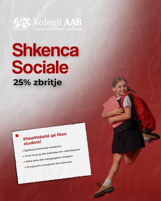 25% zbritje në Shkenca Sociale, për 25 vjet AAB