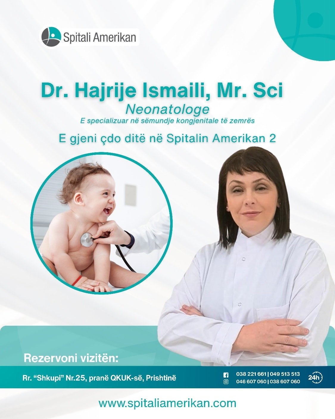 Dr. Hajrije Ismaili, Mr. Sci – Neonatologe