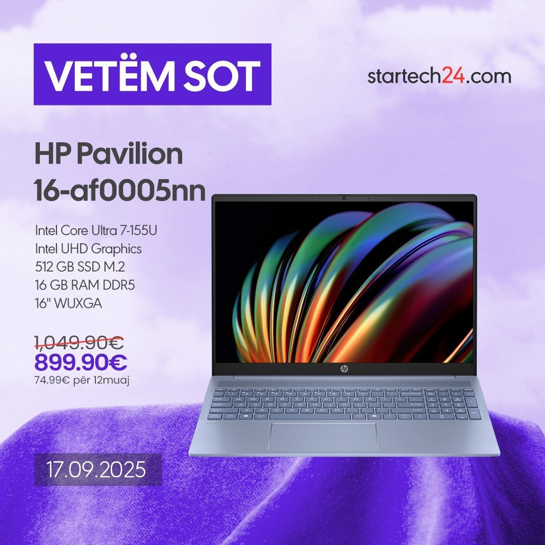 Laptop i fuqishëm me Intel Core Ultra 7