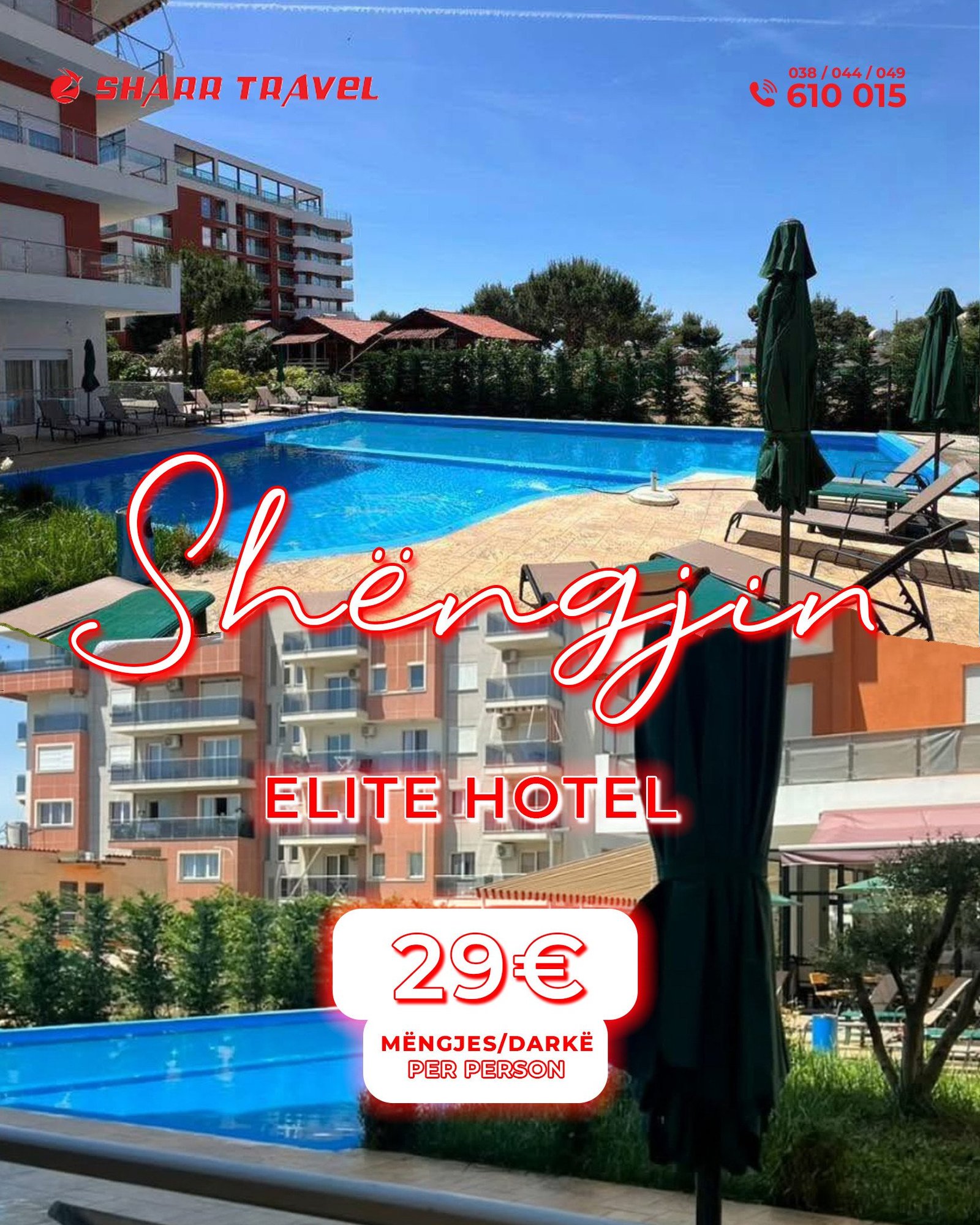 ELITE HOTEL vetëm 29€ me mëngjes & darkë
