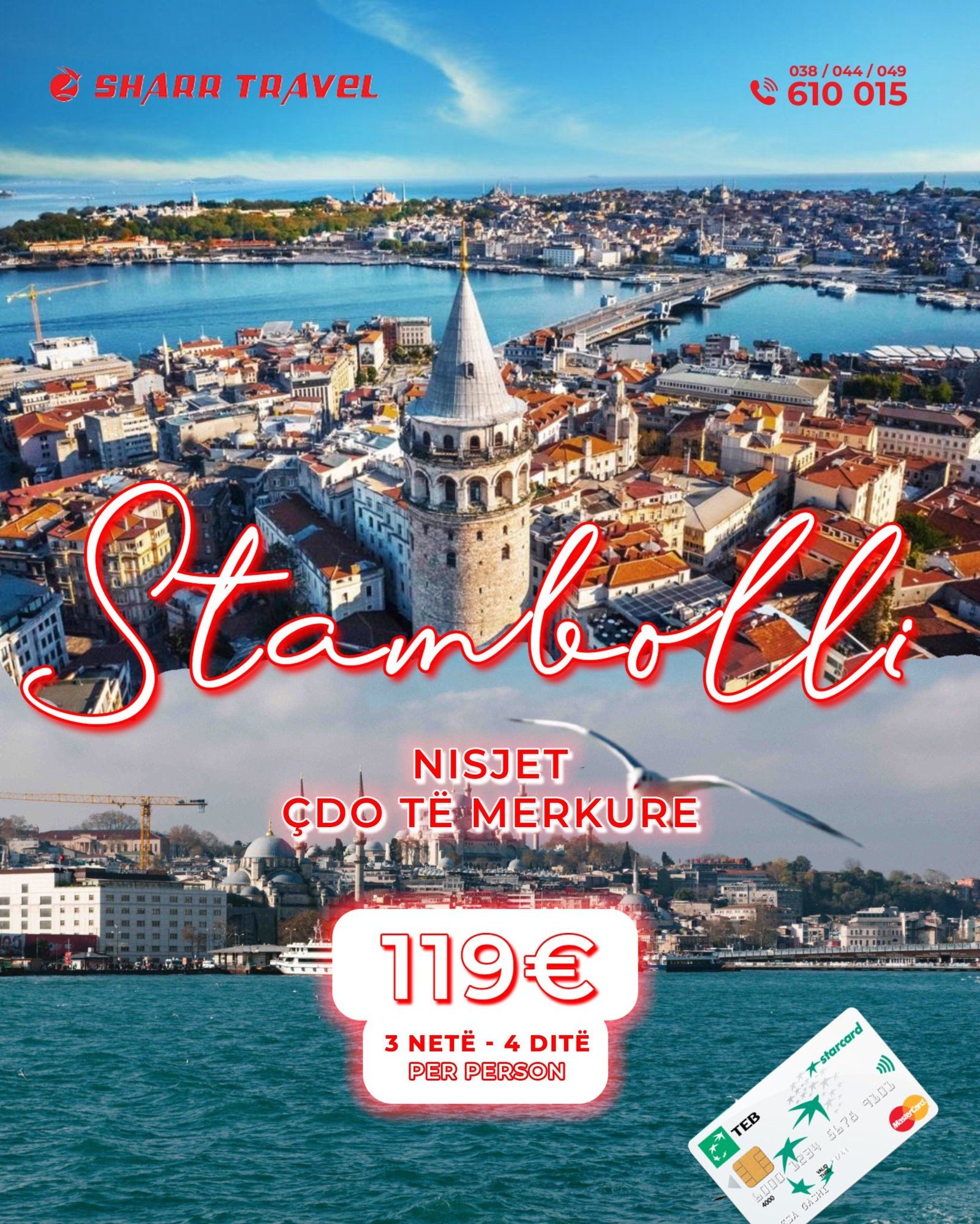 Udhëtim magjik: 4 ditë / 3 netë në Stamboll