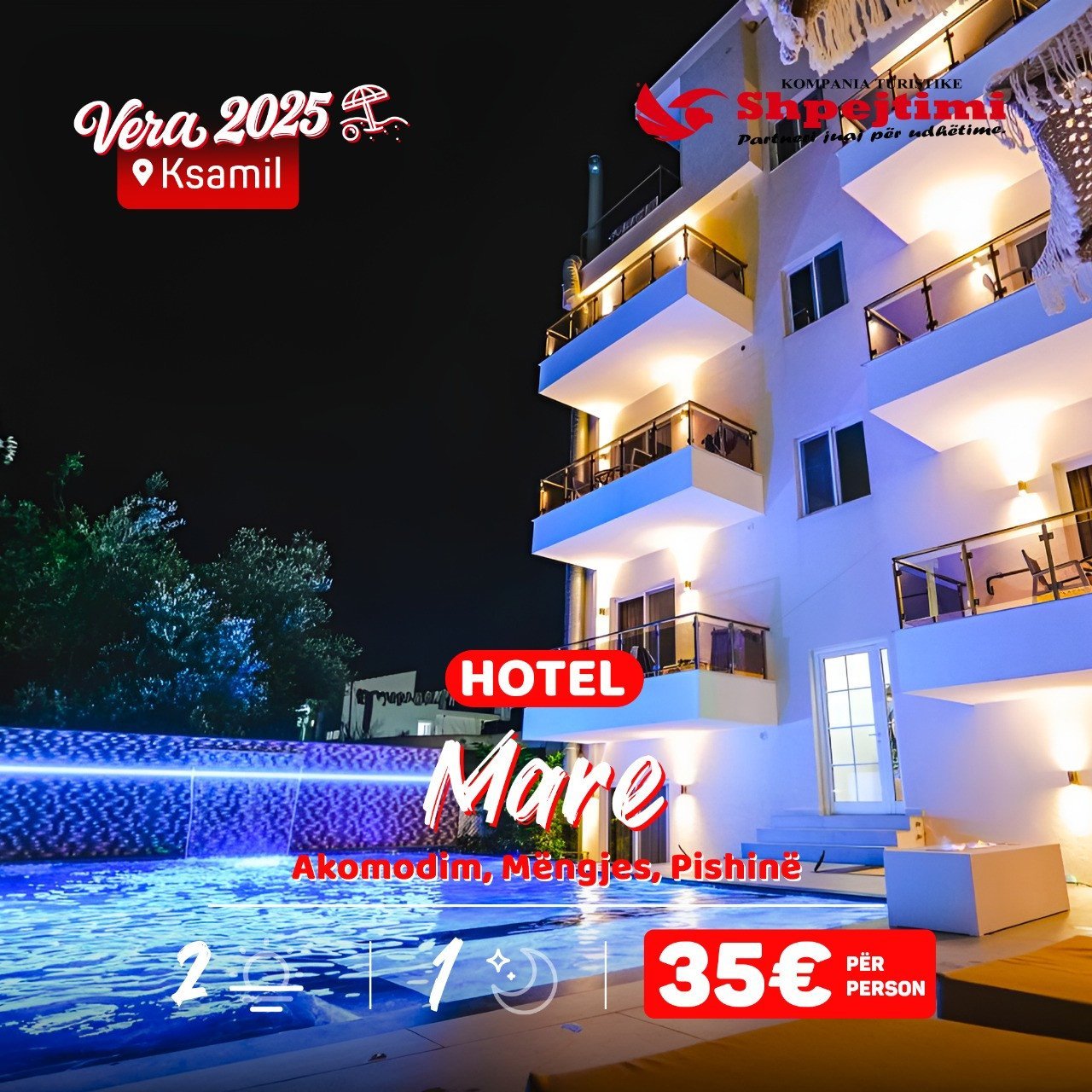 Me ne shtoji shije pushimit në Hotel MARE I & II - Ksamil