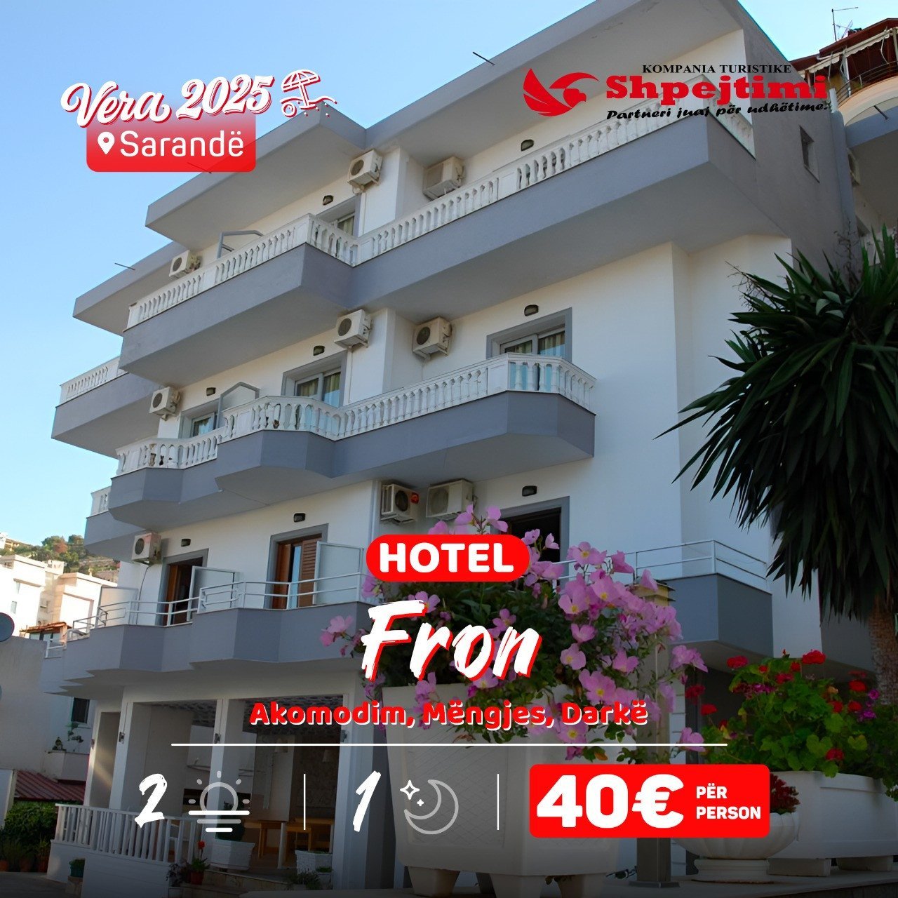 Hotel Fron SARANDË, Qender të qytetit
