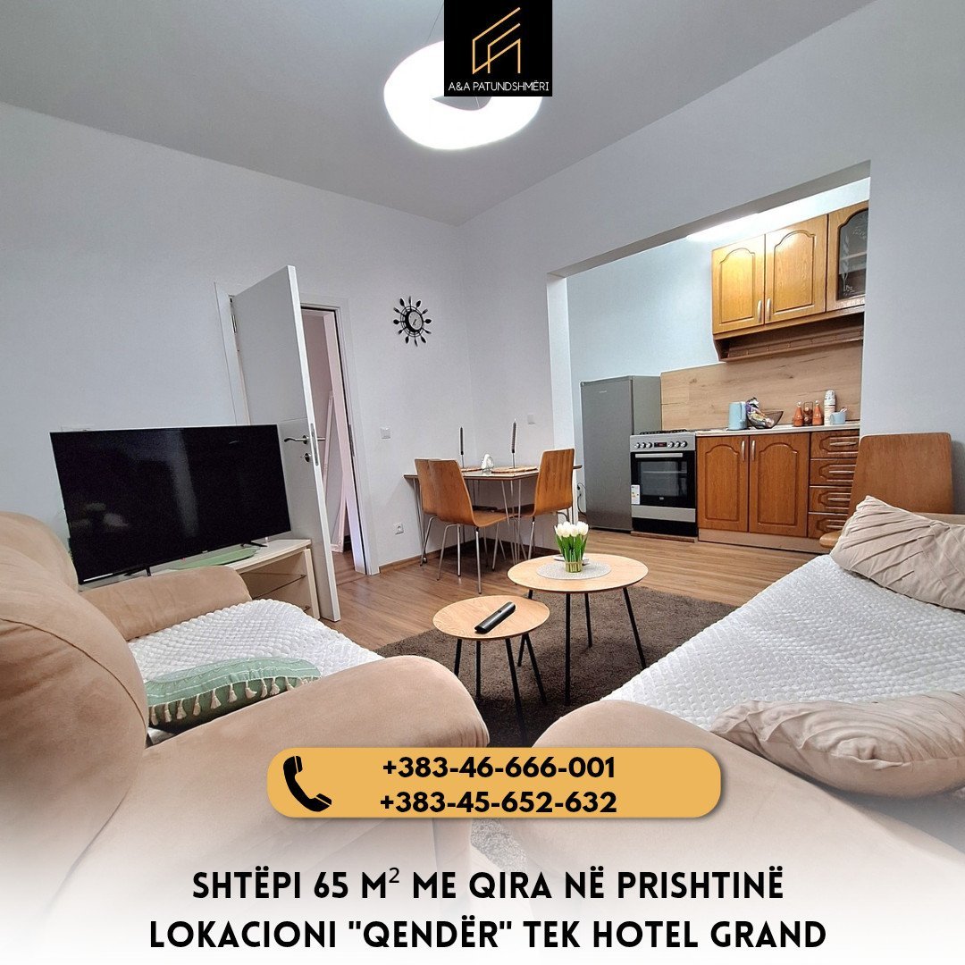 Shtëpi 65m² me Qira Prishtinë/Qendër tek Hotel Grand
