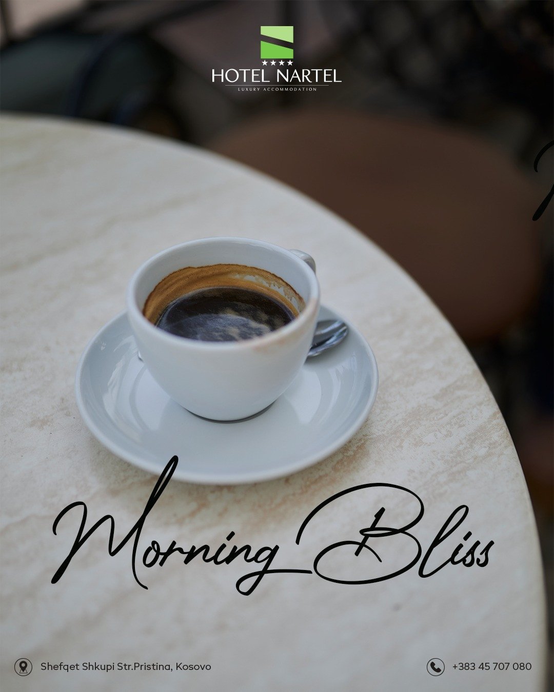 Wake up to the aroma of freshly brewed coffee