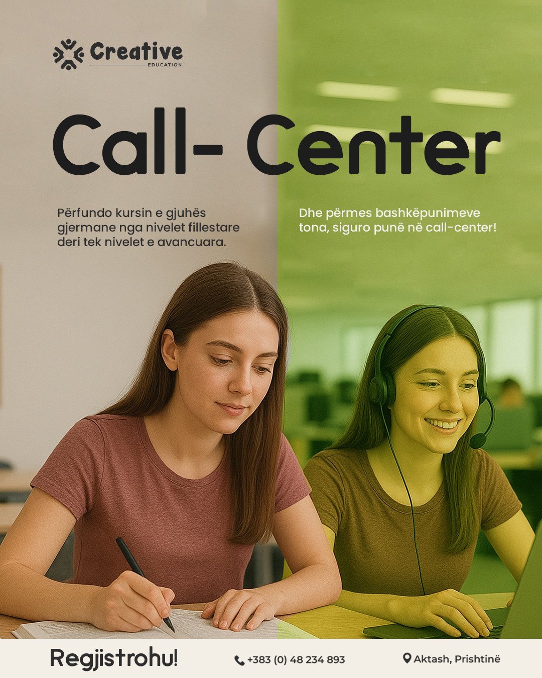 Mëso Gjermanisht dhe Hape Rrugën Tënde për Punësim në Call Center!