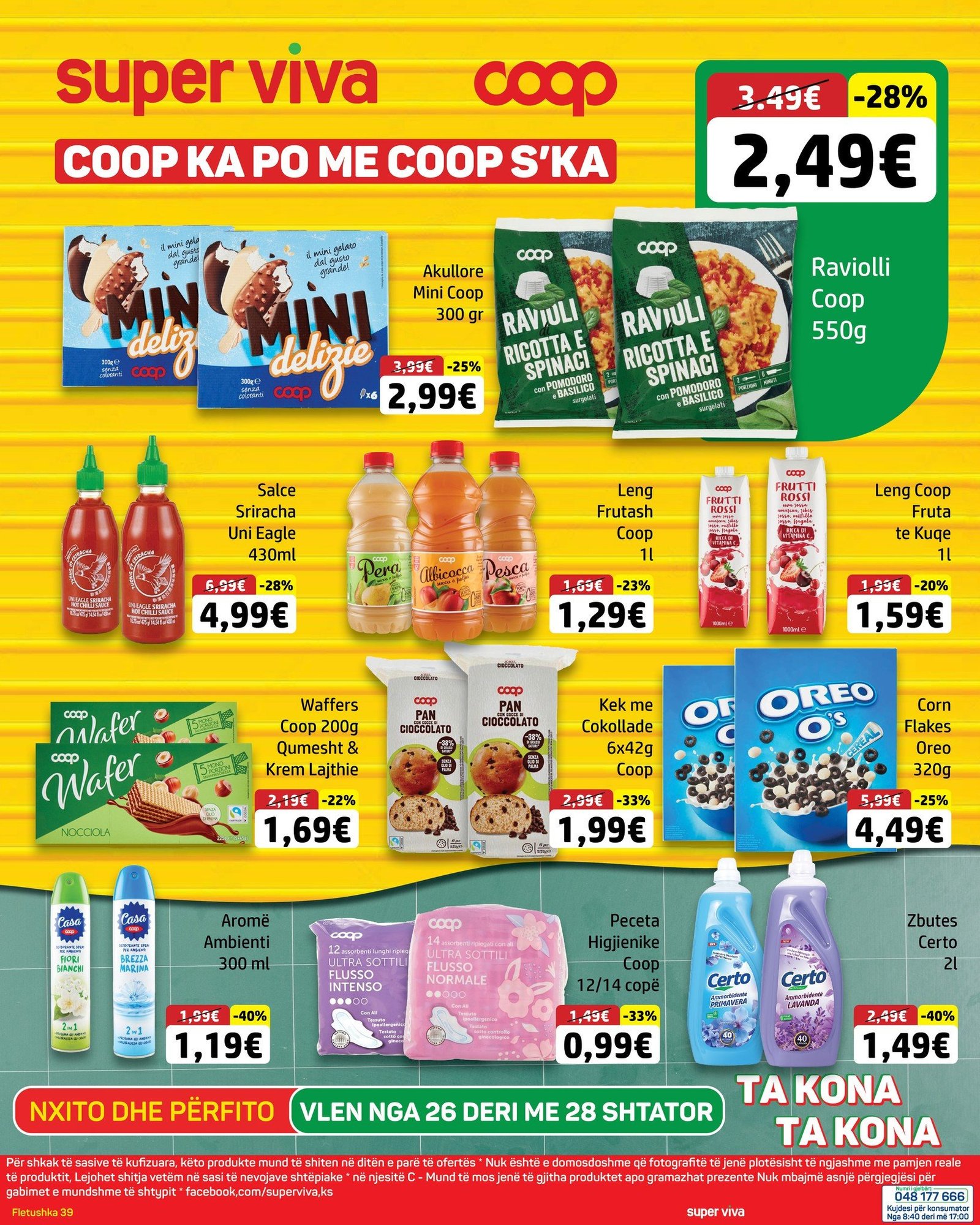 Ofertat që Nuk Krahasohen Vetëm 26-28 Shtator në Super Viva