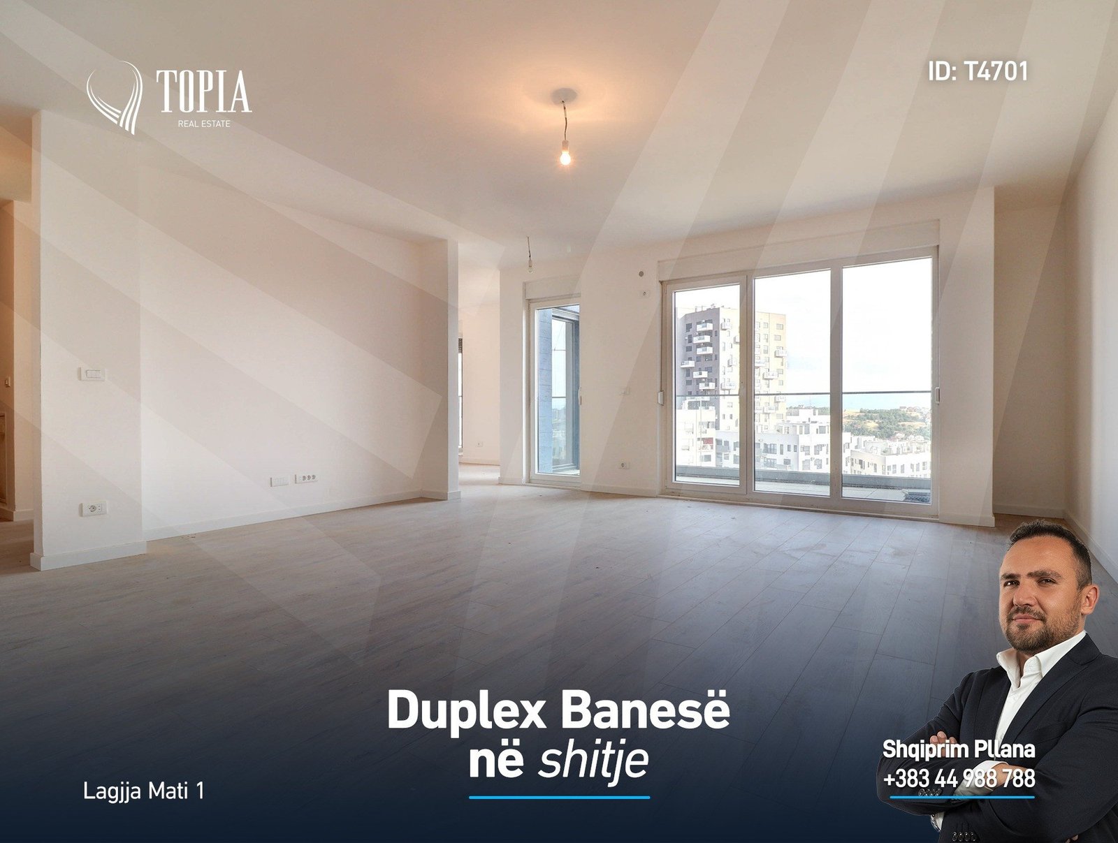 Duplex banesë në shitje në lagjen Mati 1 – Kodrina