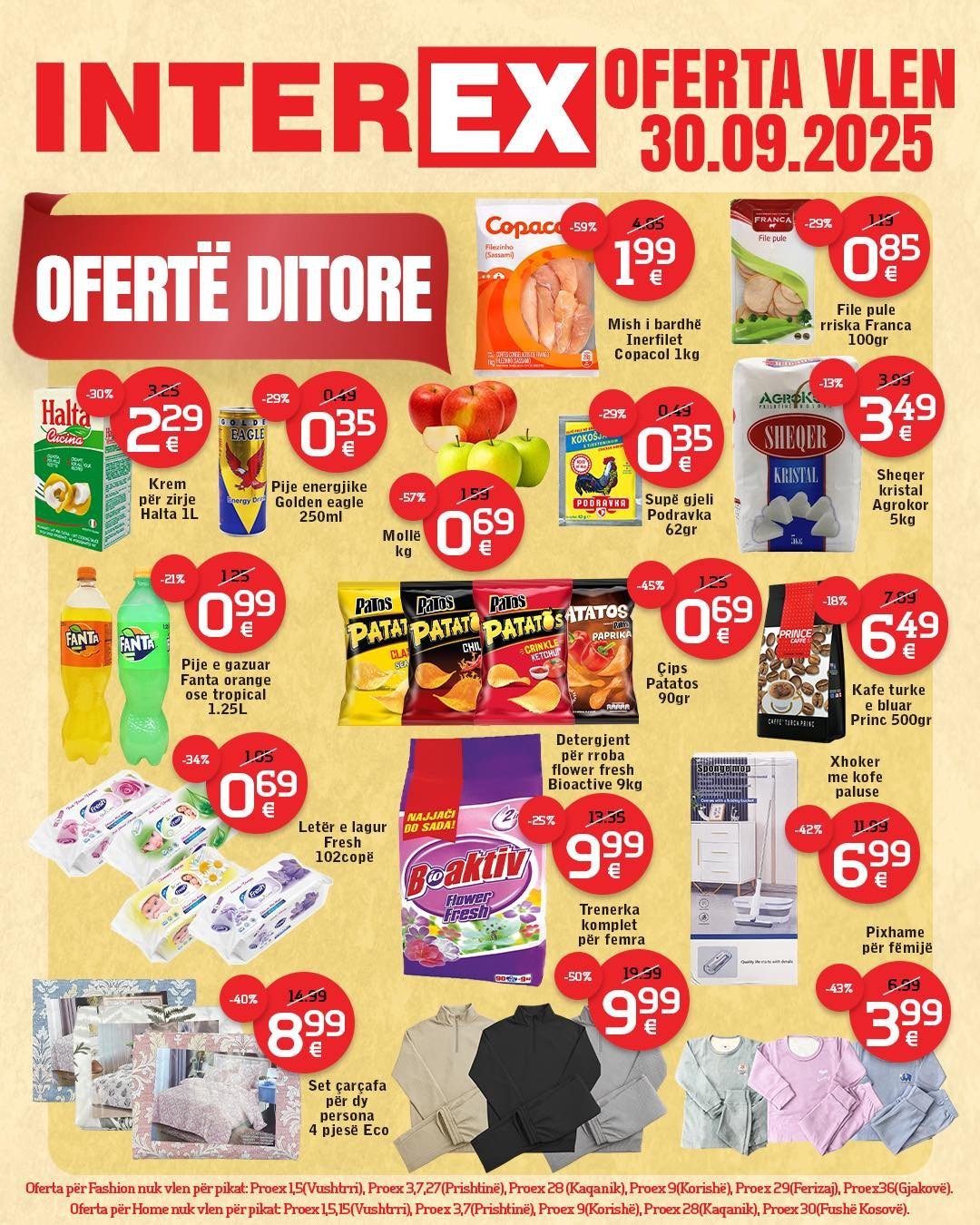 Extra Ofertë në Interex Oferta vlen vetëm me 30 Shtator