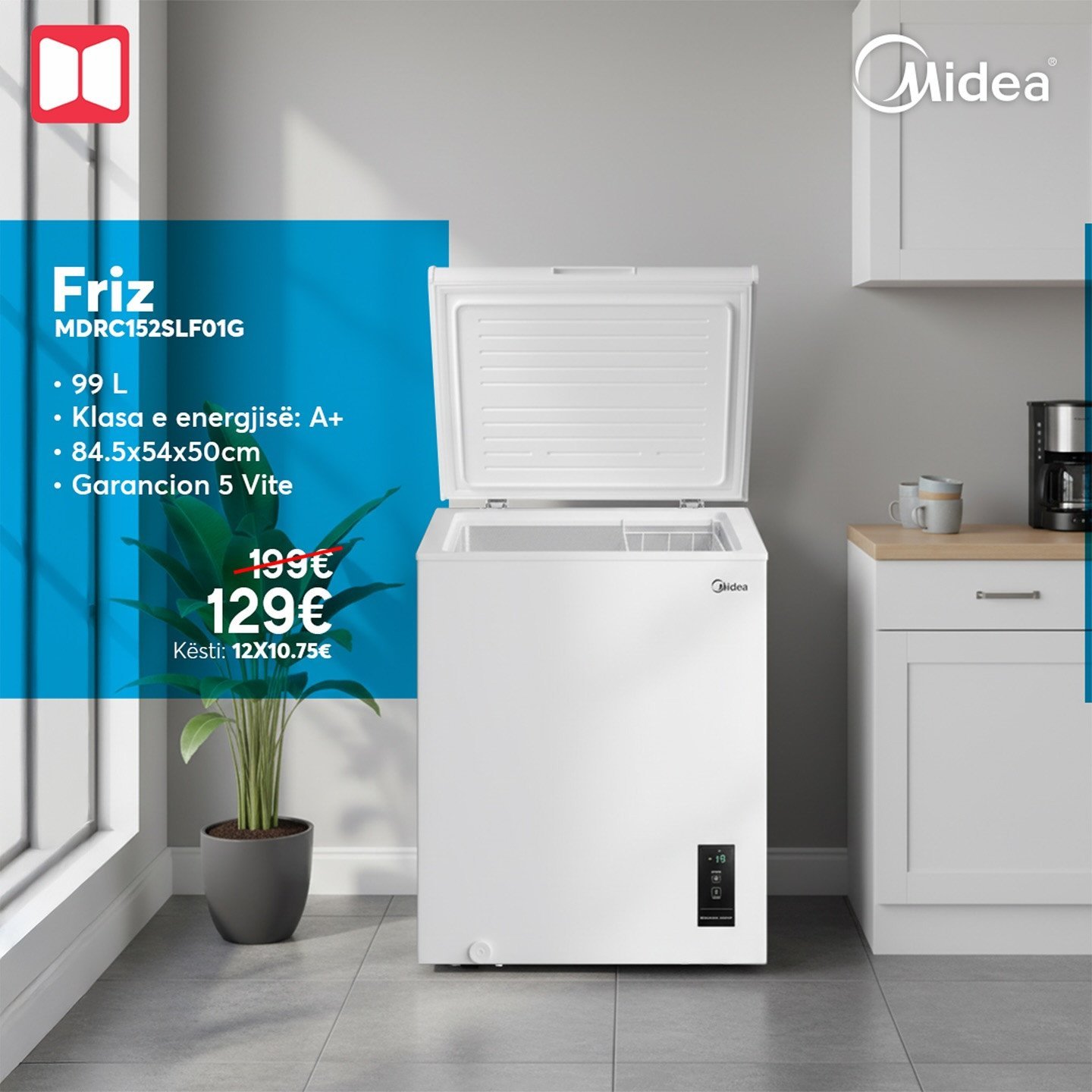 𝐅𝐫𝐢𝐳 𝐌𝐢𝐝𝐞𝐚 – ruajtje ideale për ushqimet tuaja