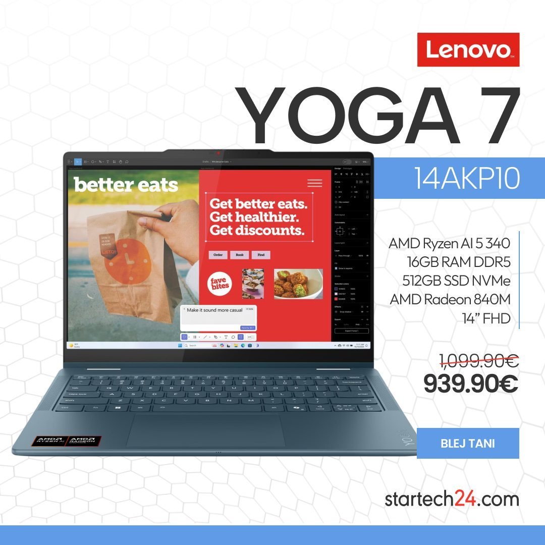 Lenovo Yoga 7 14AKP10 – performancë e fuqishme