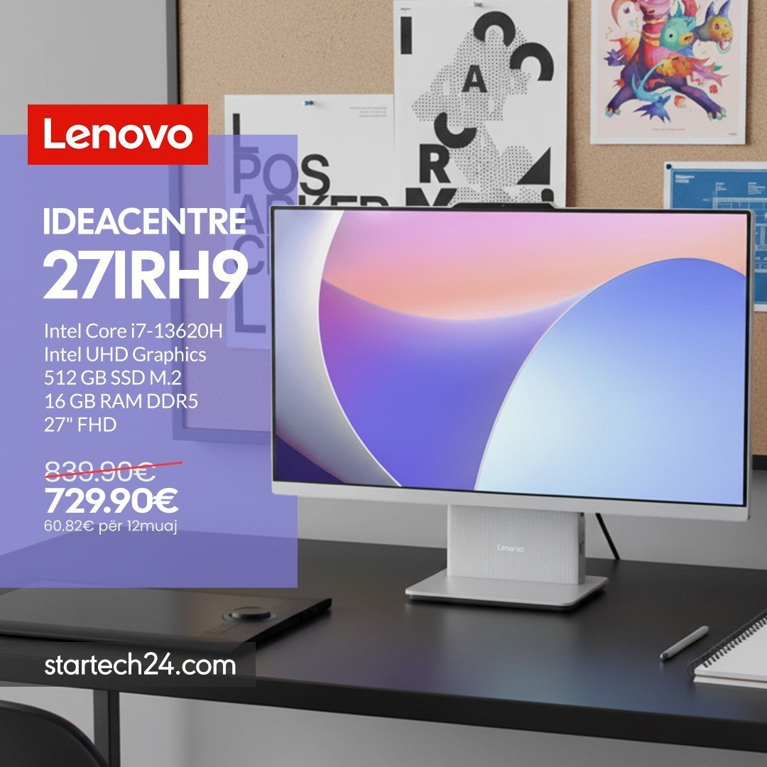 Lenovo IdeaCentre 27IRH9 – fuqi dhe elegancë në një pajisje