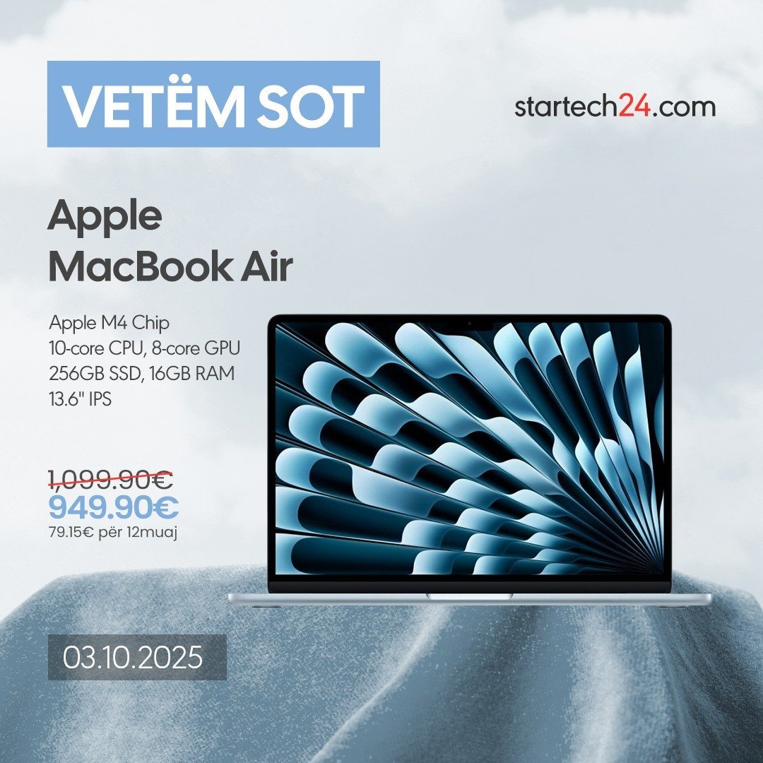Apple MacBook Air – Fuqi & elegancë në një laptop