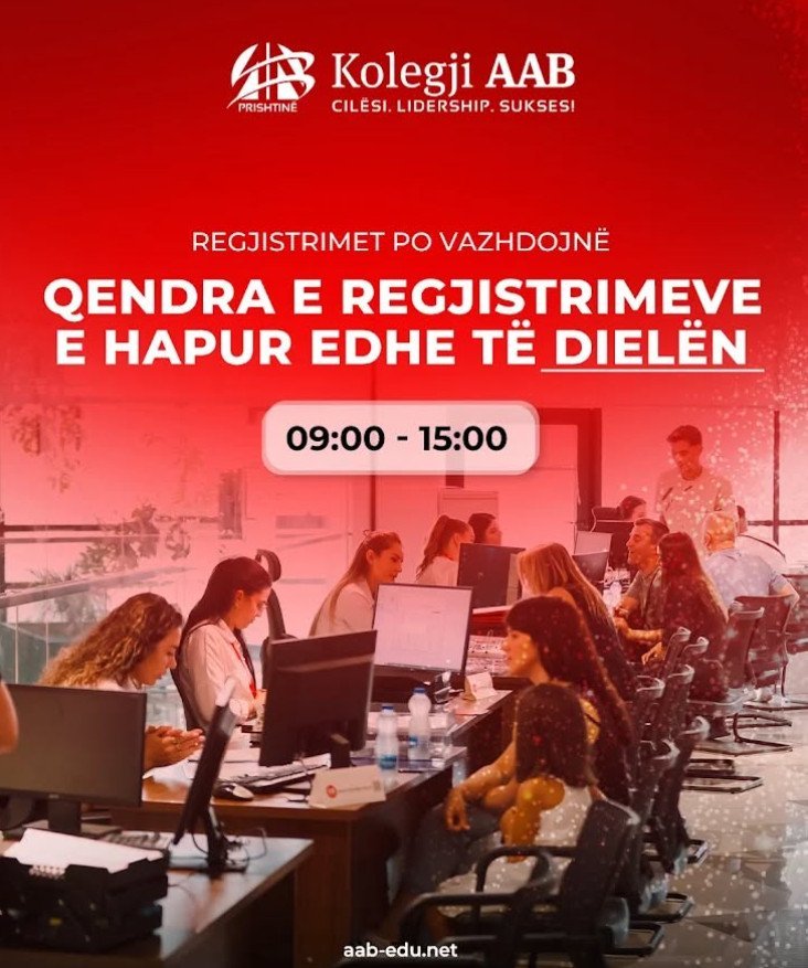 Zyra e Regjistrimeve në AAB  do jetë e hapur edhe të dielën