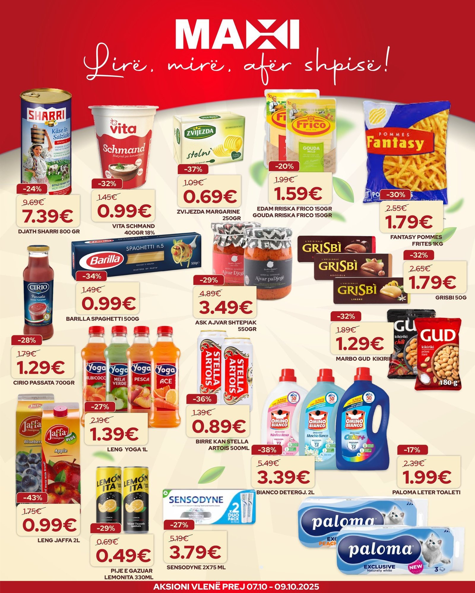 Shijo blerjet me super çmime aksioni zgjat 07.10 – 09.10.2025