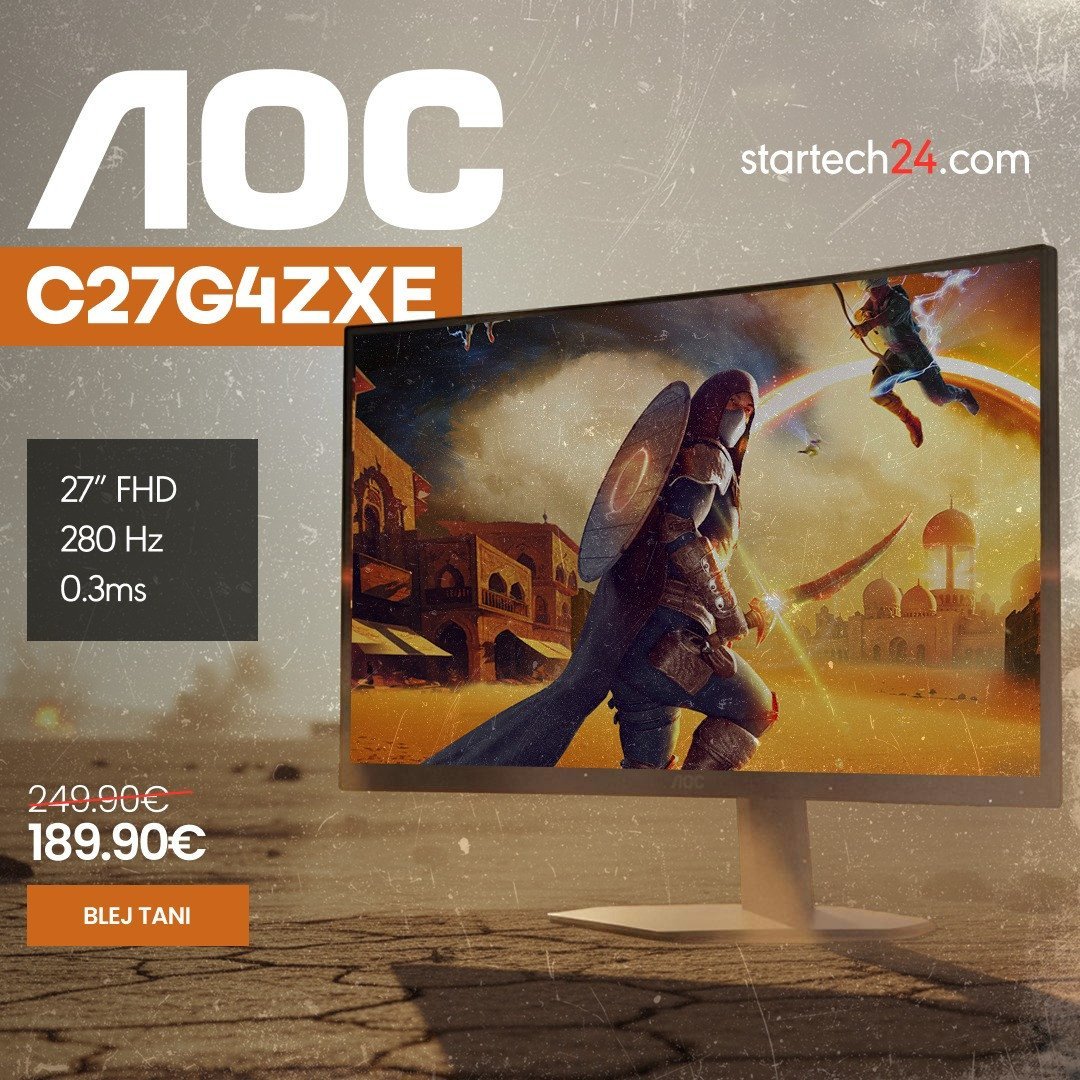 AOC C27G4ZXE – Monitor gaming 27” FHD