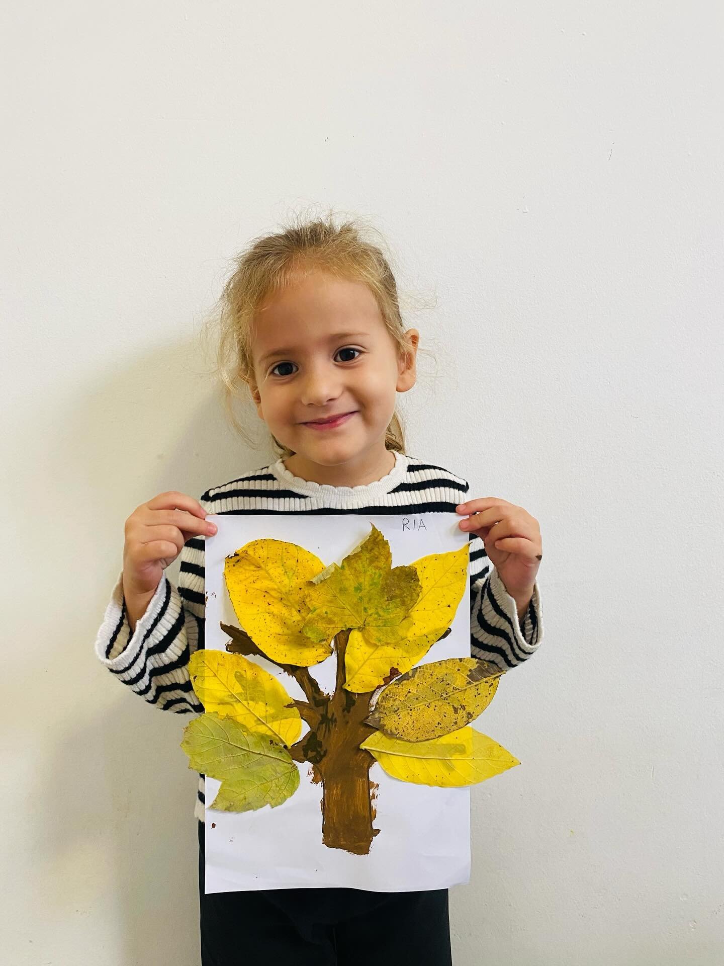 Pema e vjeshtës me gjethe natyrale