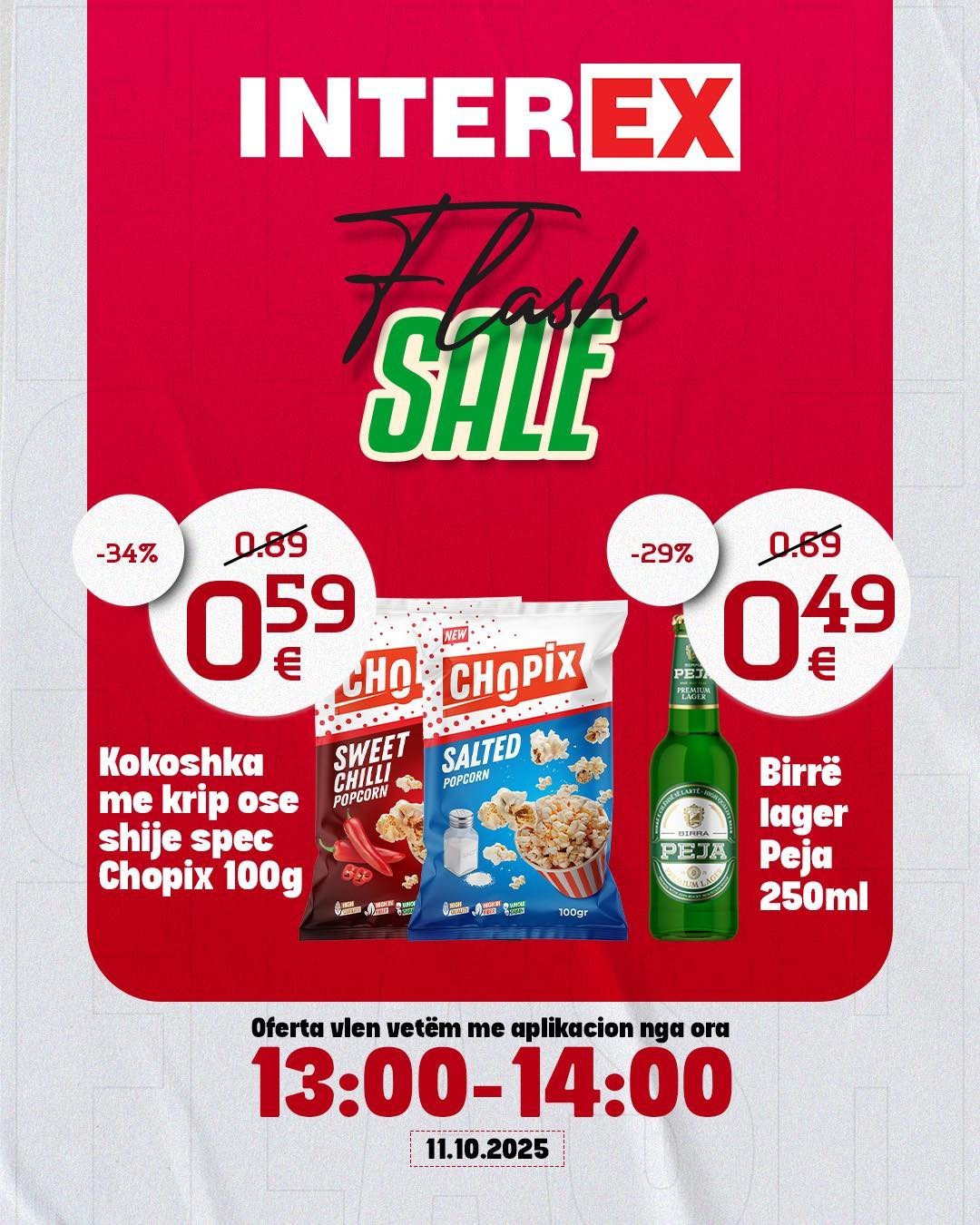 Oferta vlen vetëm me aplikacion ne ora 13:00 - 14:00