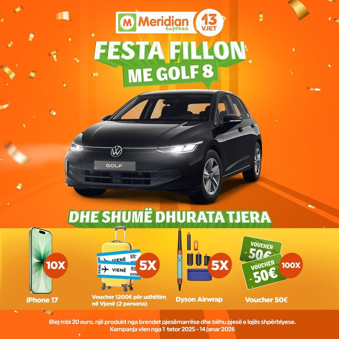 Shfleto fletushkën javore të Meridian Express dhe përfito nga super zbritjet