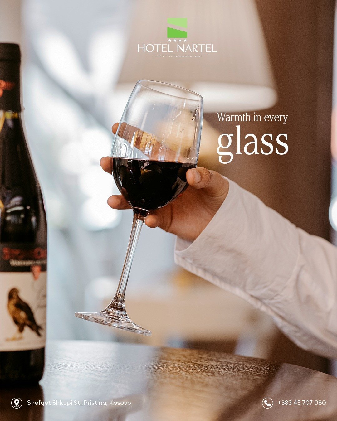 Celebrate the cozy moments of autumn with a glass of fine wine
