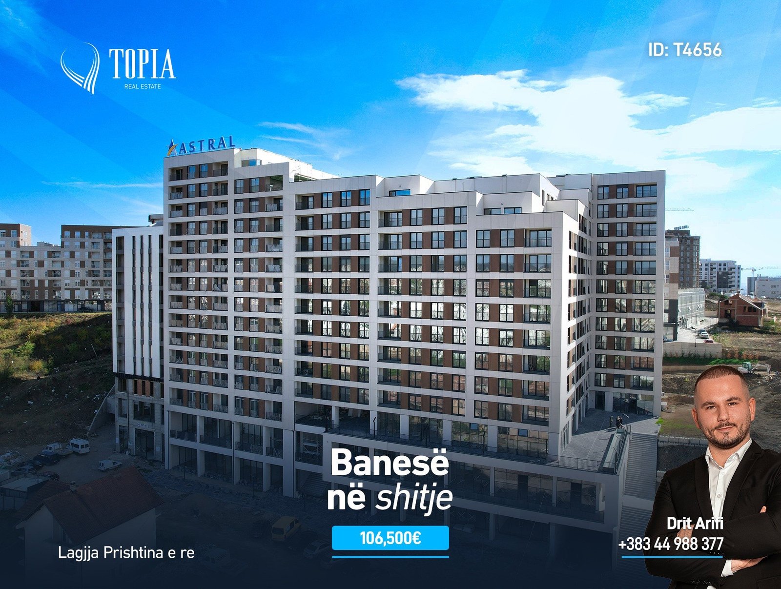 Banesë në shitje në lagjen Prishtina e Re