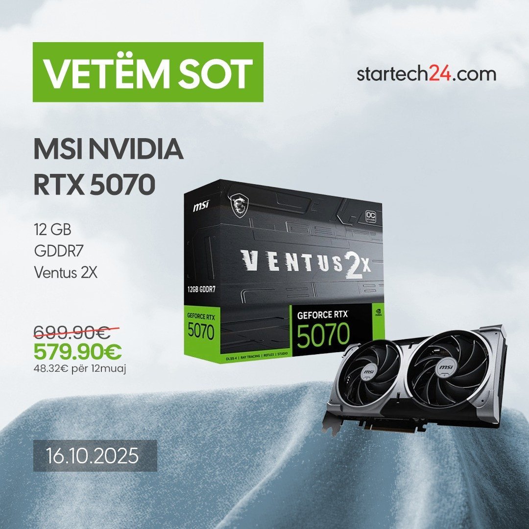 MSI NVIDIA RTX 5070 - fuqi e re grafike