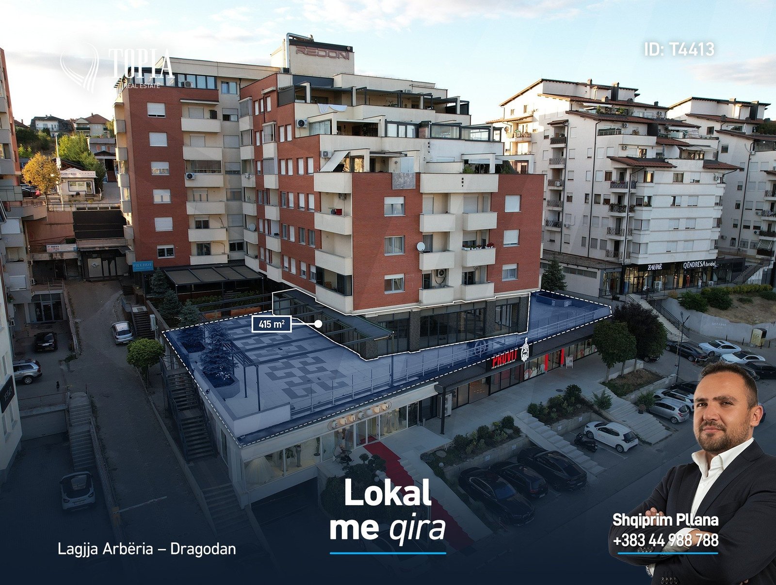 Lokal me qira në lagjen Arbëria