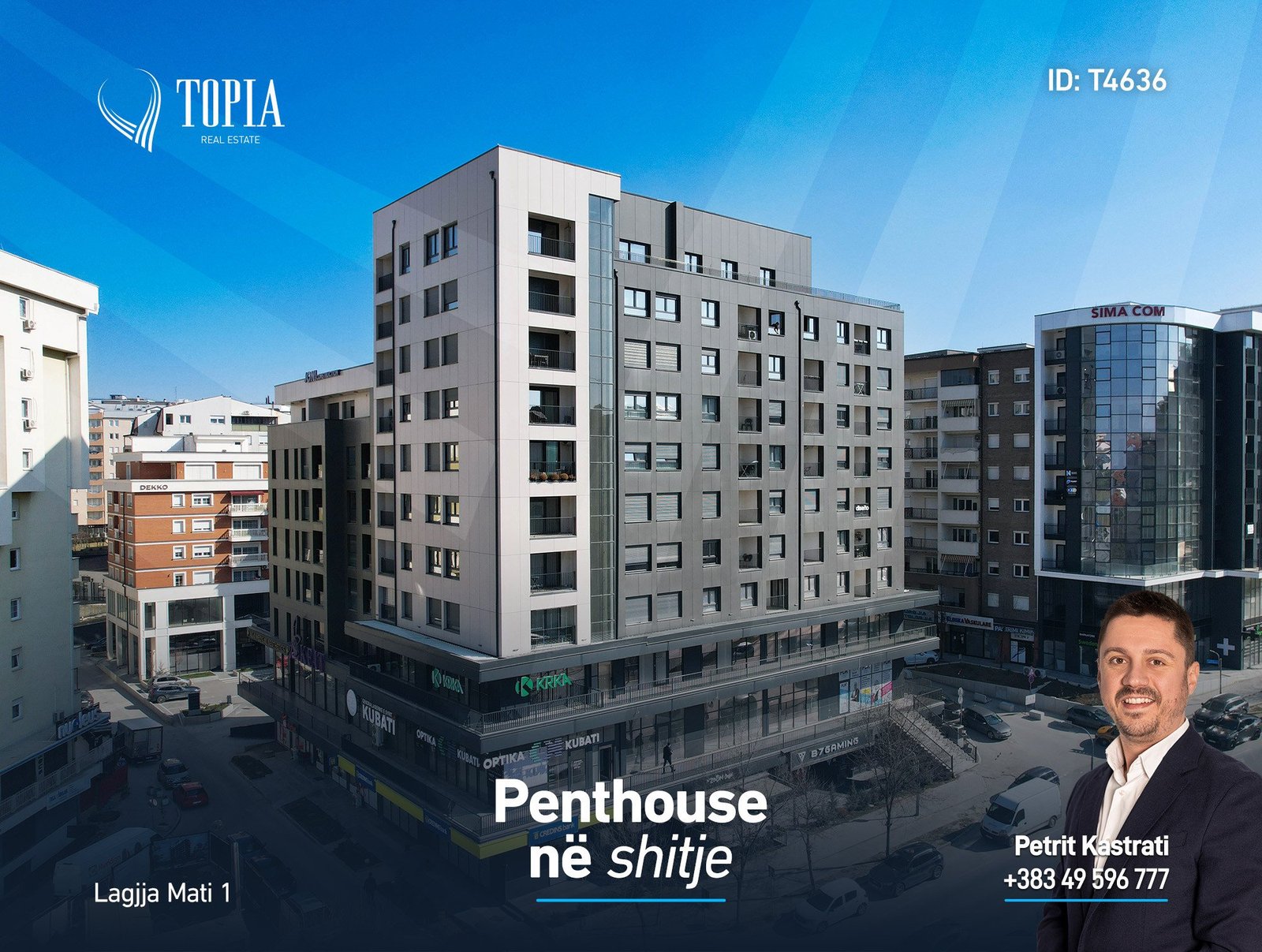 Penthouse në shitje në lagjen Mati 1 – Rruga C