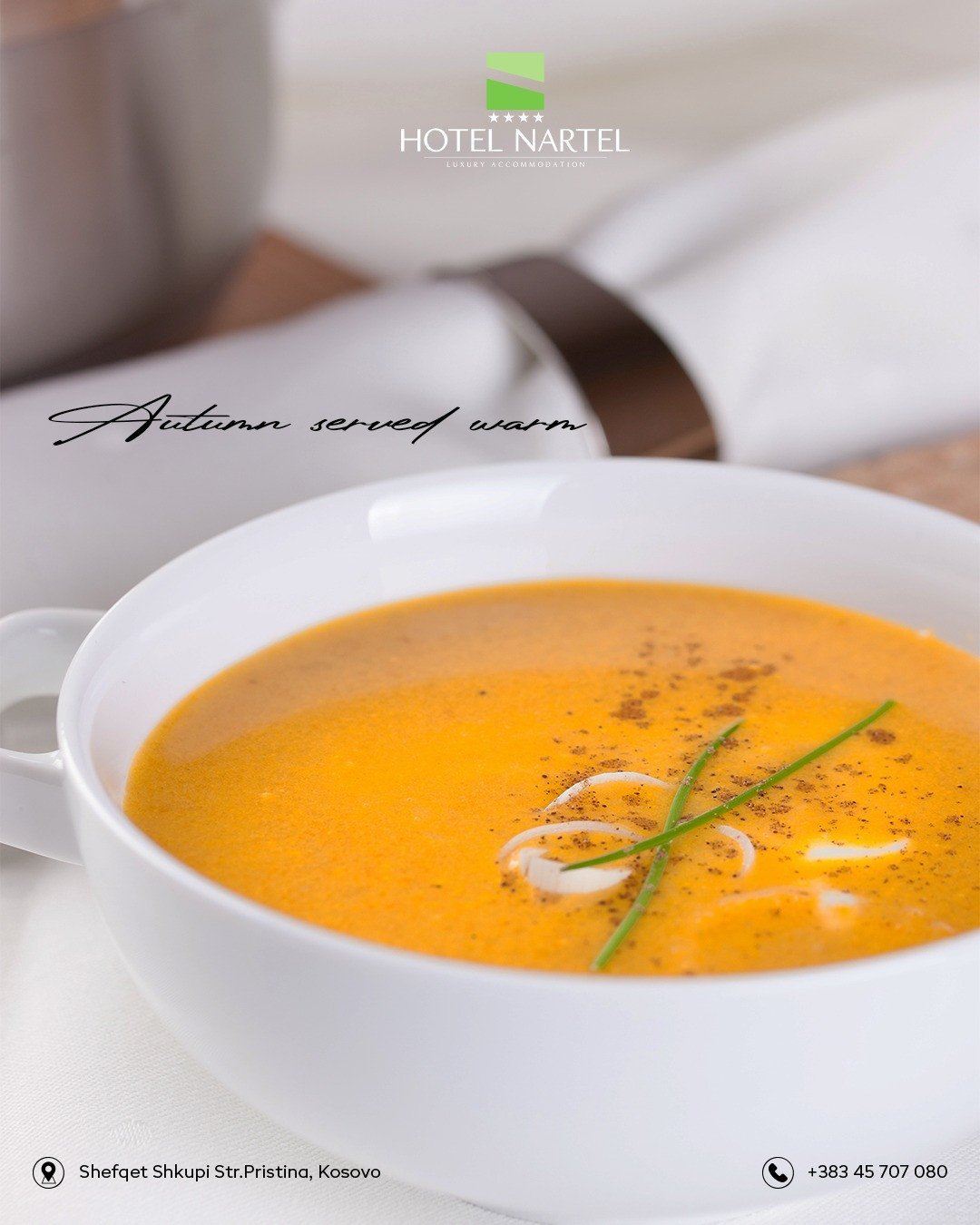 Discover the flavors of the season with our cozy autumn specialties at Hotel Nartel