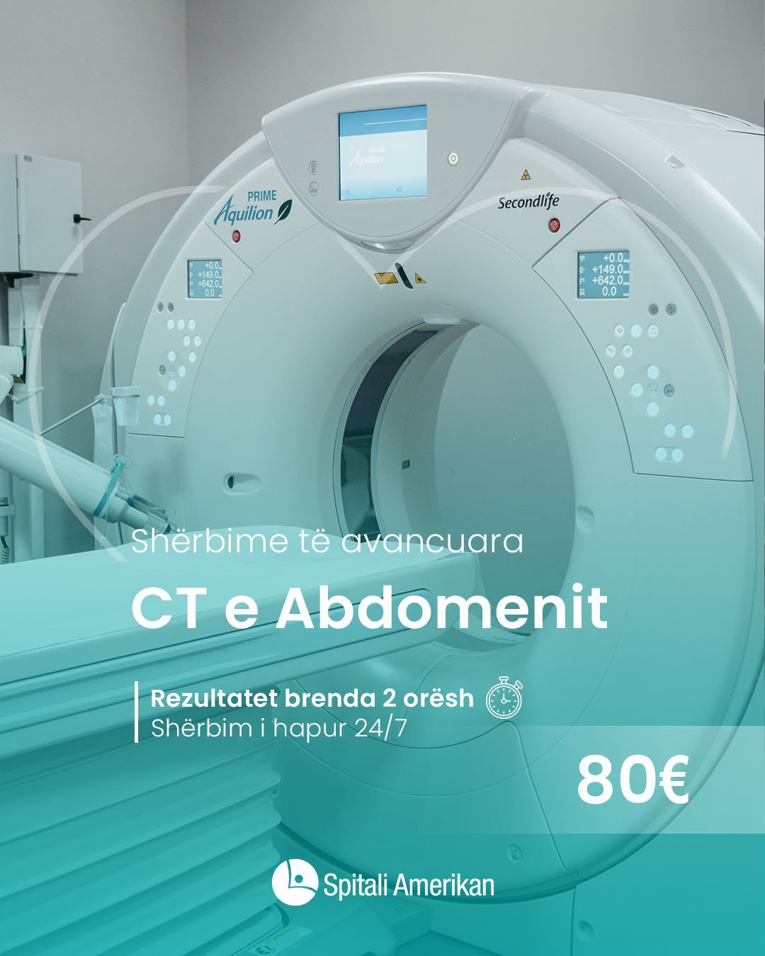 CT e Abdomenit në Spitalin Amerikan – Prishtinë
