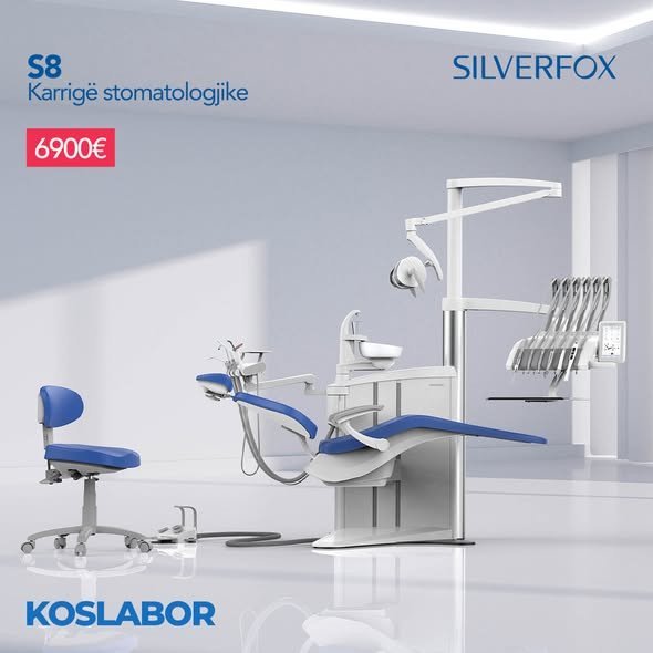 Karrigë stomatologjike Silverfox S8 Upper Mounted Model