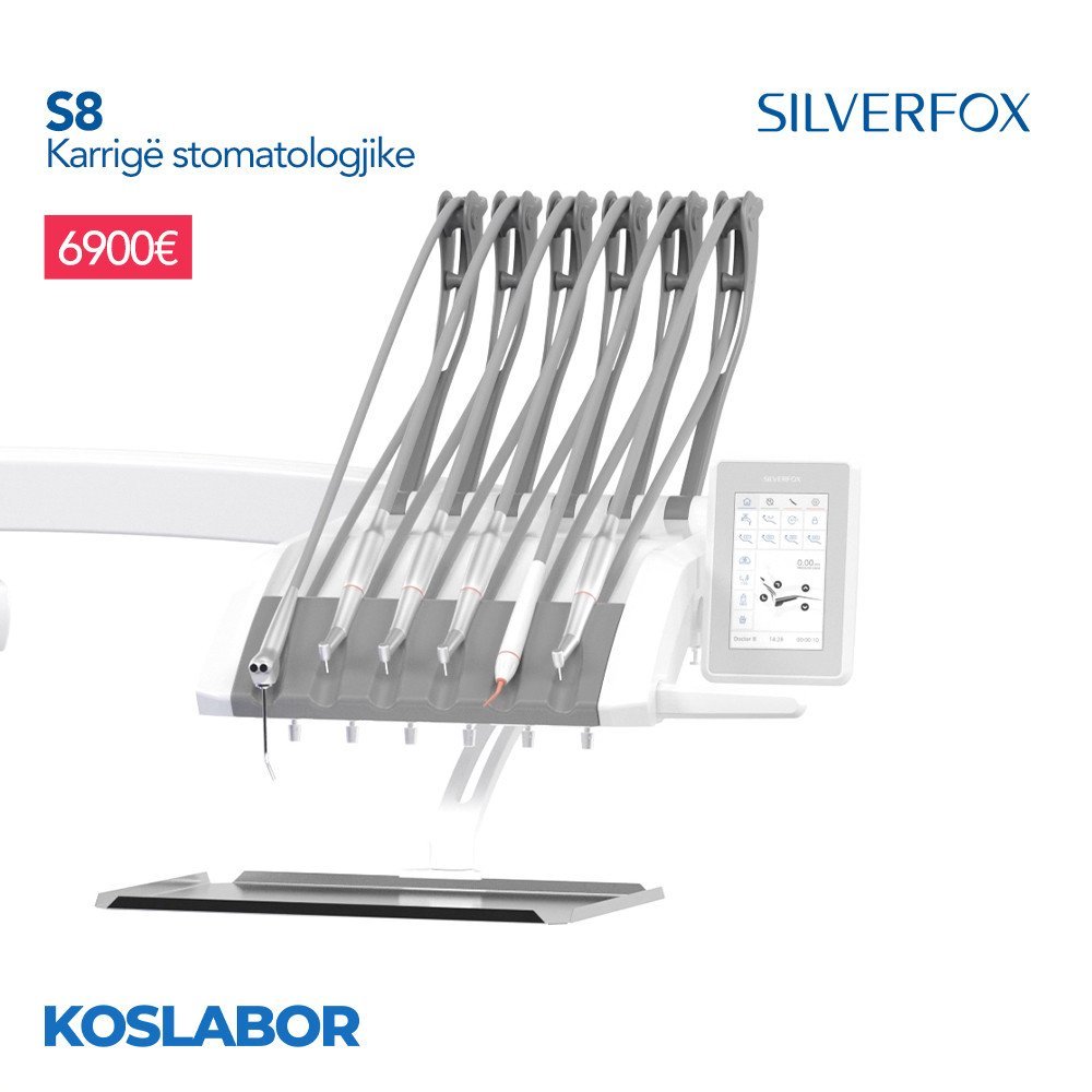 Karrigë stomatologjike Silverfox S8 Upper Mounted Model