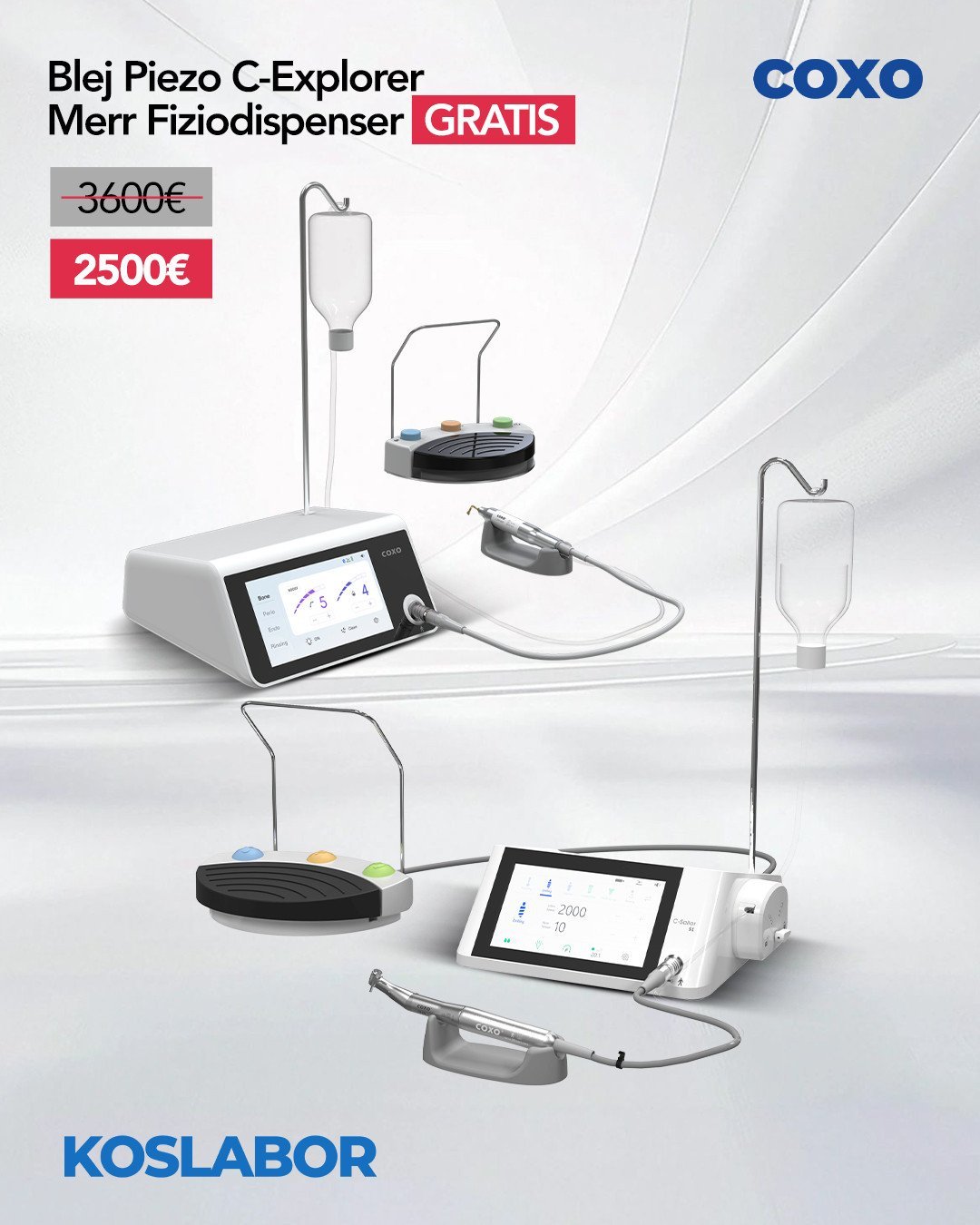 Piezo Coxo C-Explorer dhe merr Fiziodispenser C-Sailor S1 GRATIS