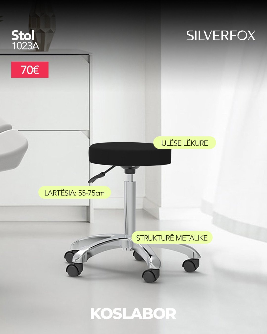 Stool Silverfox 1023A